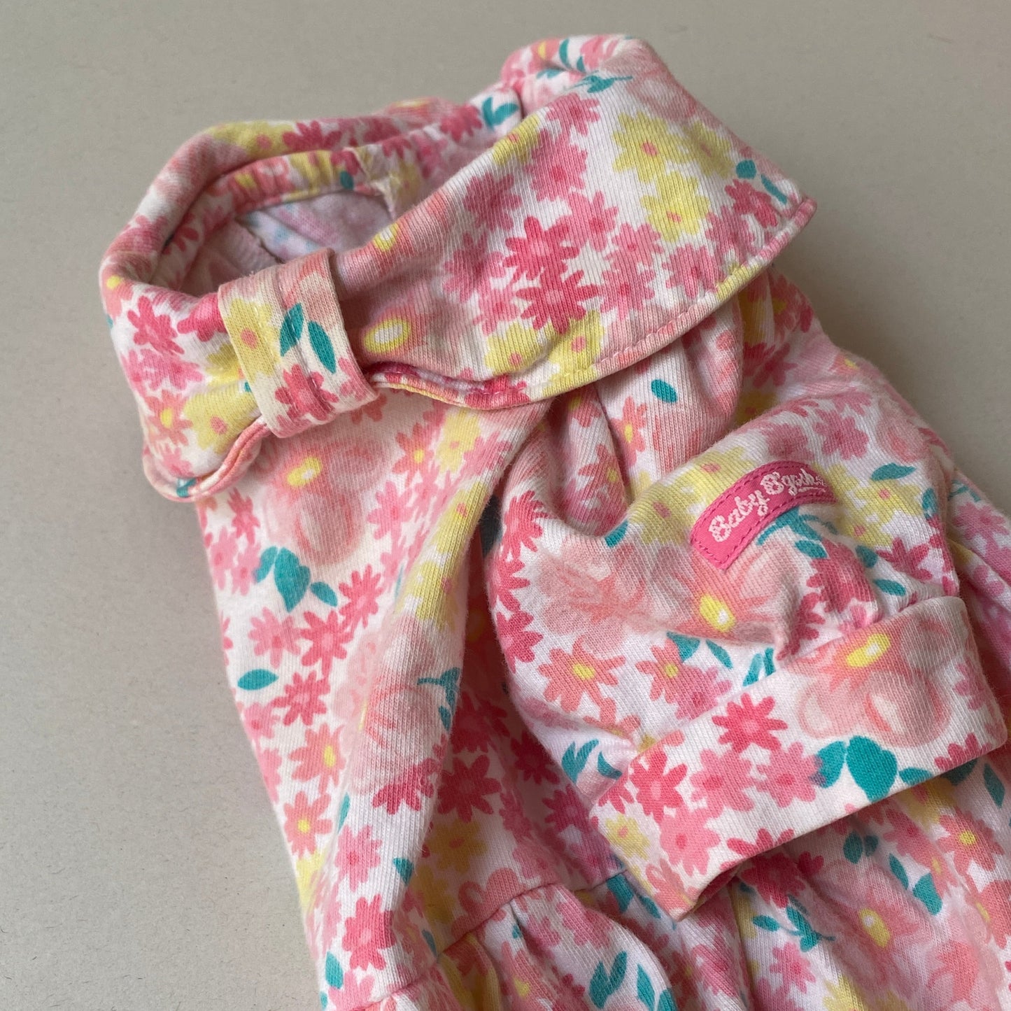 Vintage OshKosh Floral Collared Romper (3/6M)