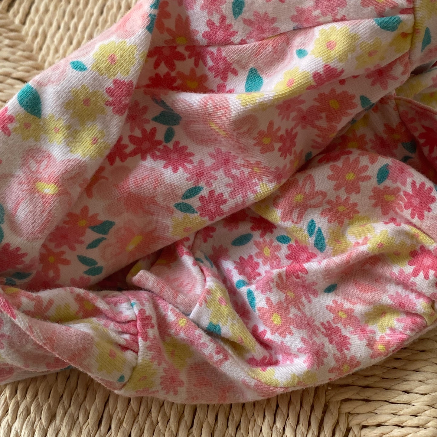 Vintage OshKosh Floral Collared Romper (3/6M)