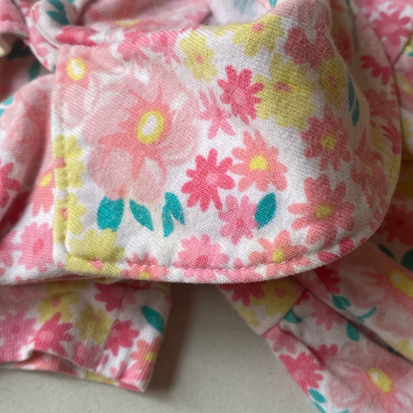 Vintage OshKosh Floral Collared Romper (3/6M)