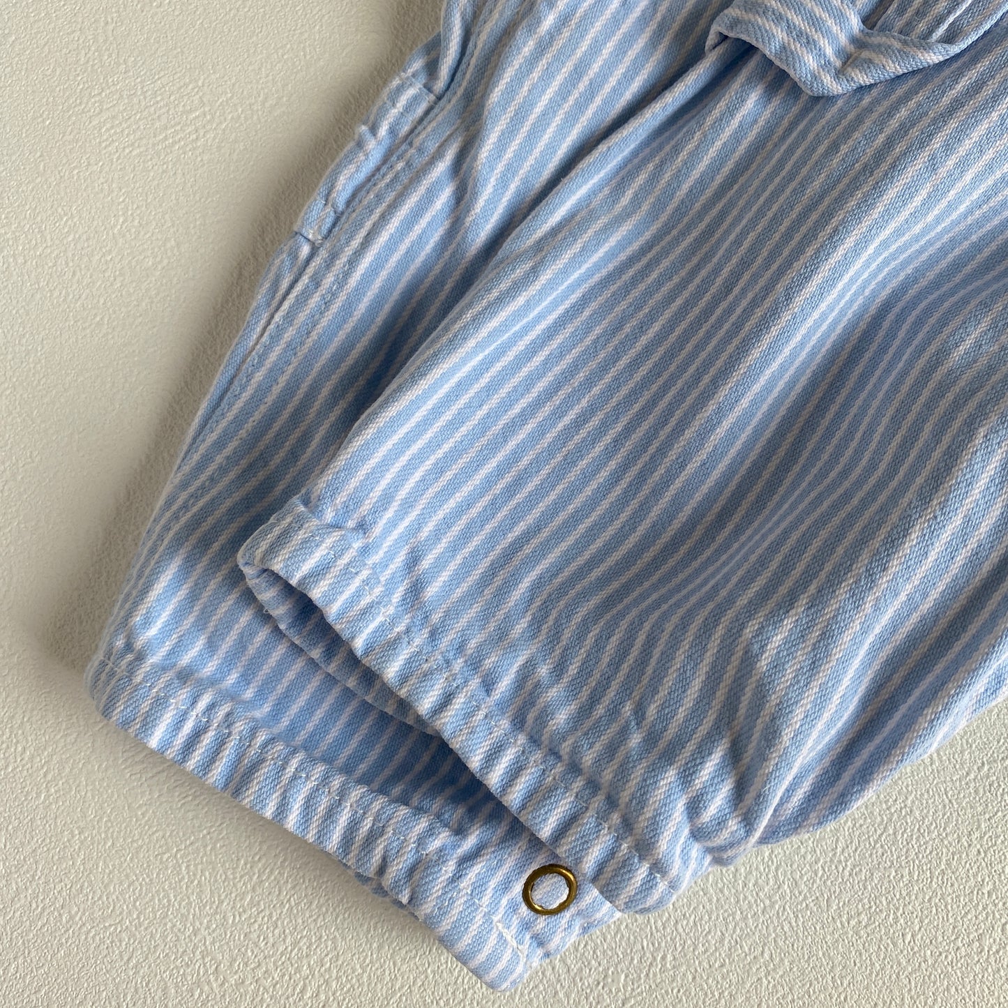 OshKosh Light Blue Denim Striped Overalls (3M)