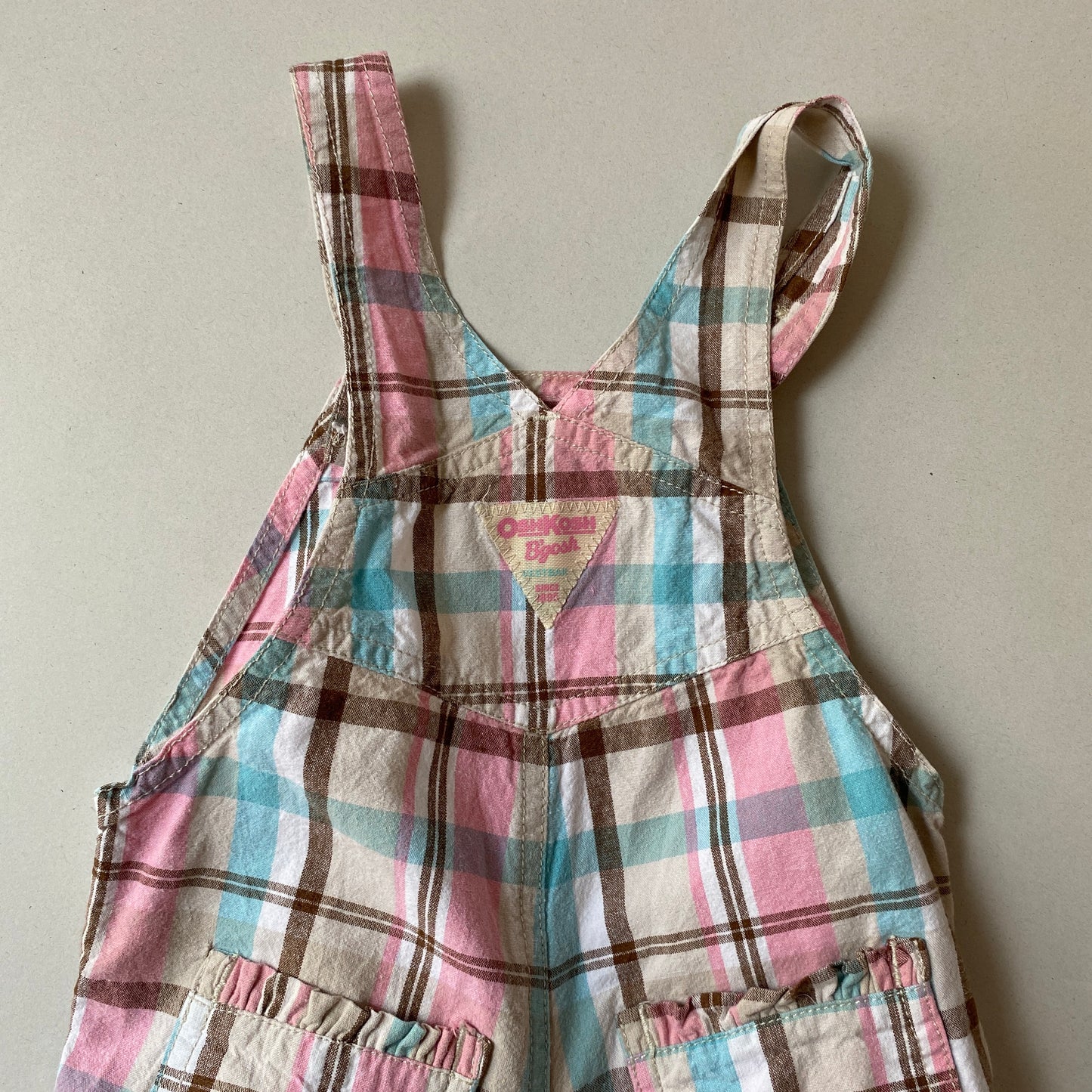 OshKosh Pastel Shortalls (12M)