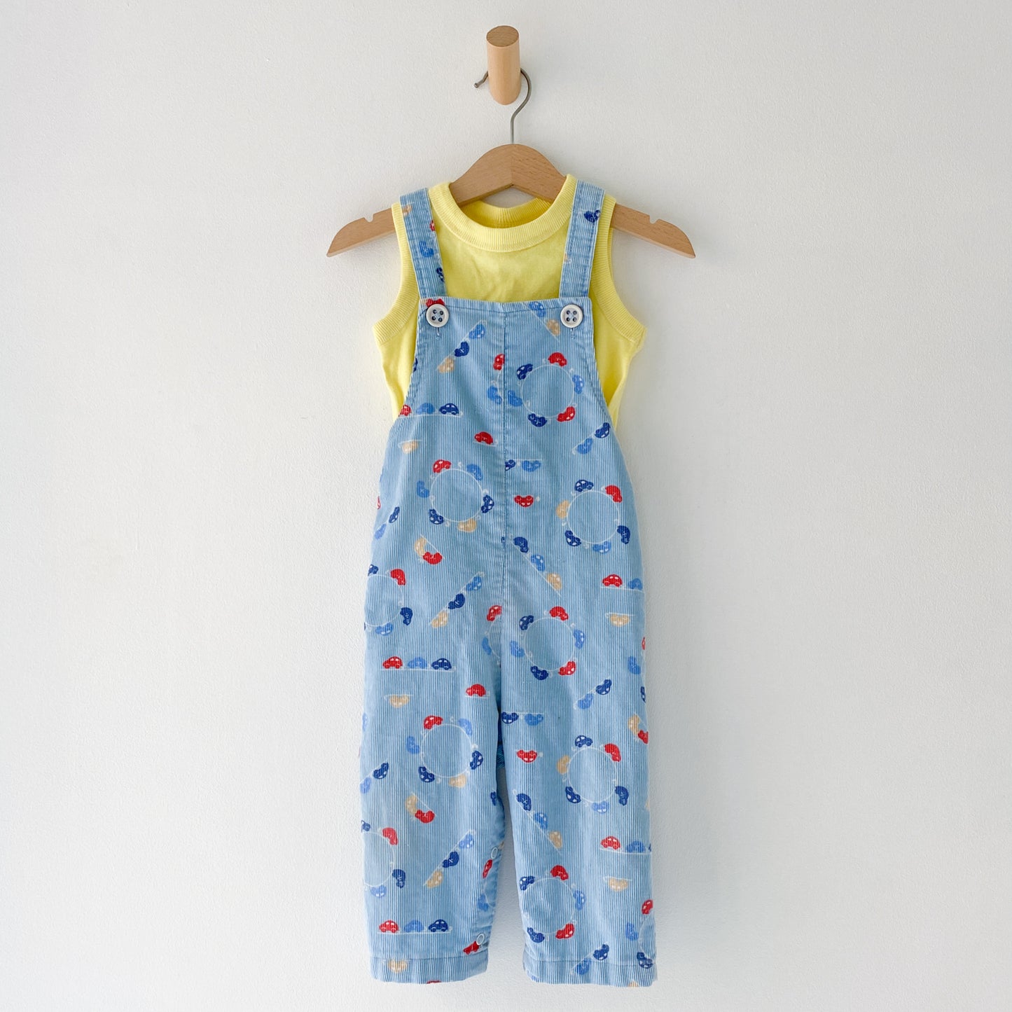Vintage Multi-Colored Car Cord Overalls (24M)