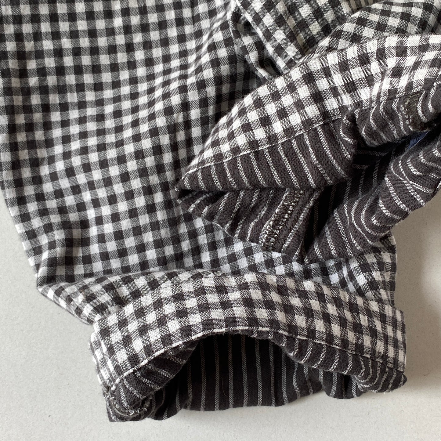 Gingham Wide Leg Cotton Romper (2T)