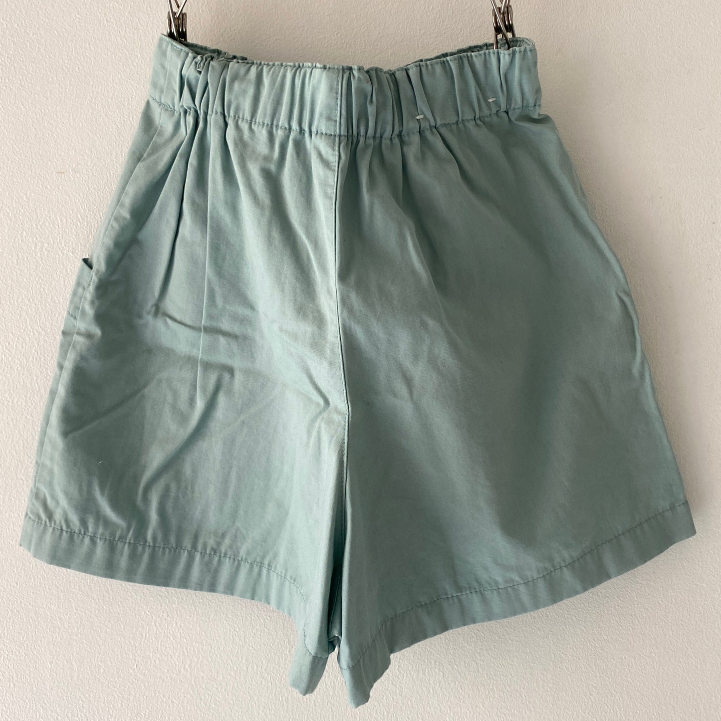 Mint Blue High-Waist Shorts (4/5Y)