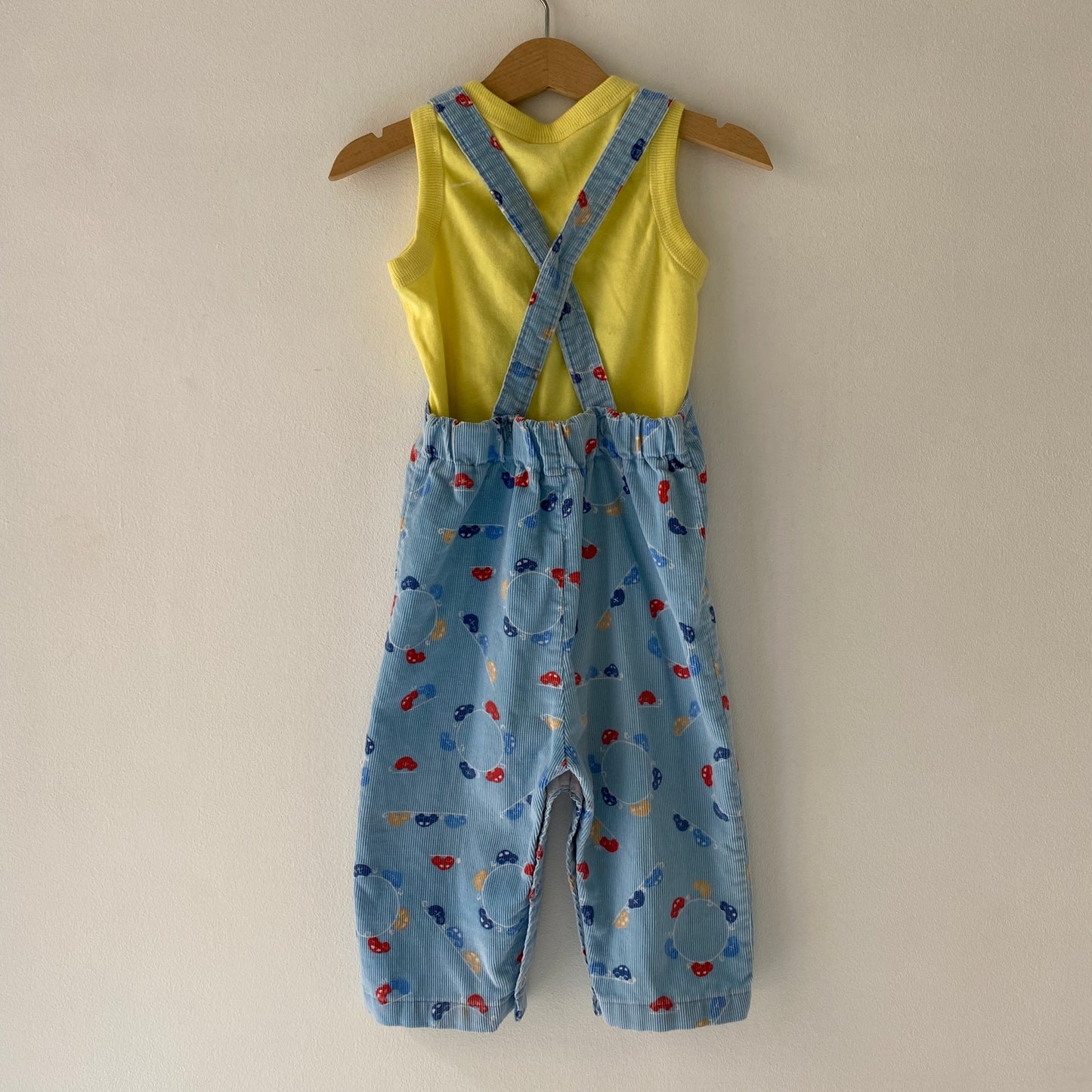 Vintage Multi-Colored Car Cord Overalls (24M)