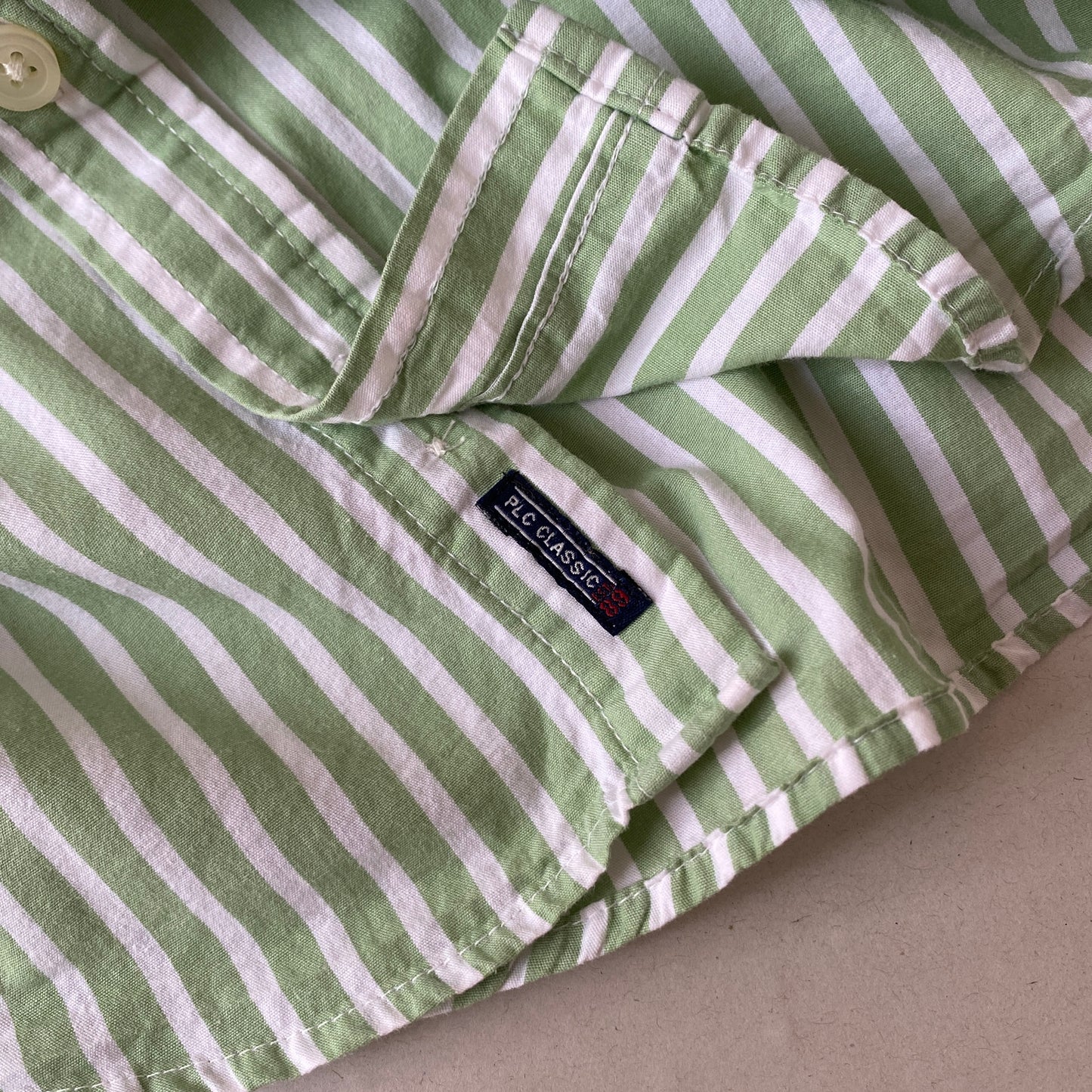 Green Stripe Button-Down Shirt (18M)