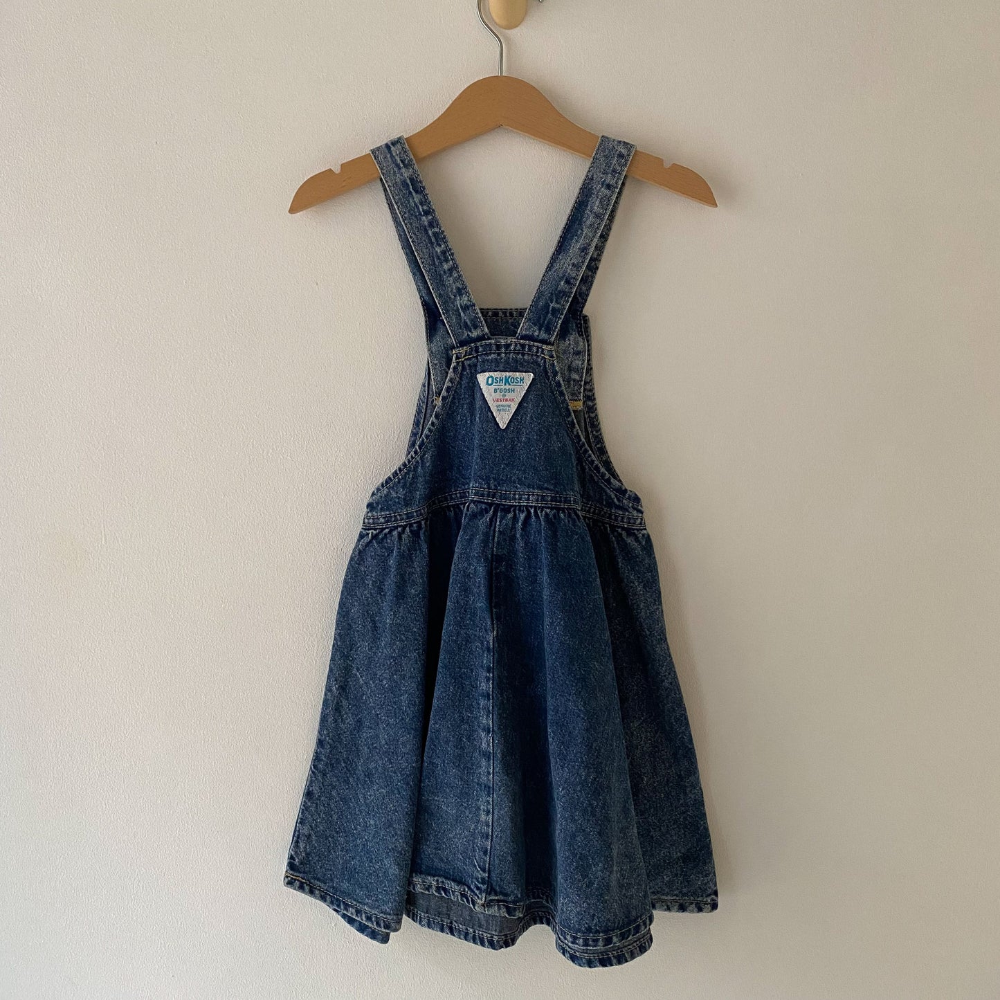 Vintage OshKosh Denim Acid Wash Skirtall (6Y)