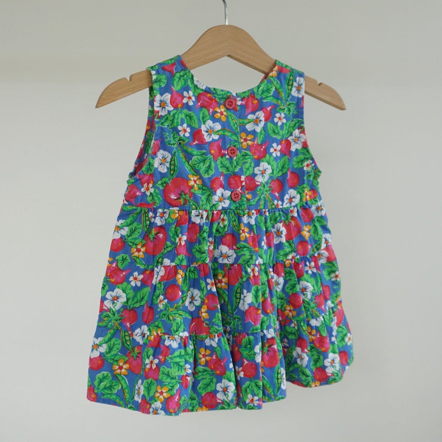 Vintage OshKosh Garden Tiered Dress (12M)