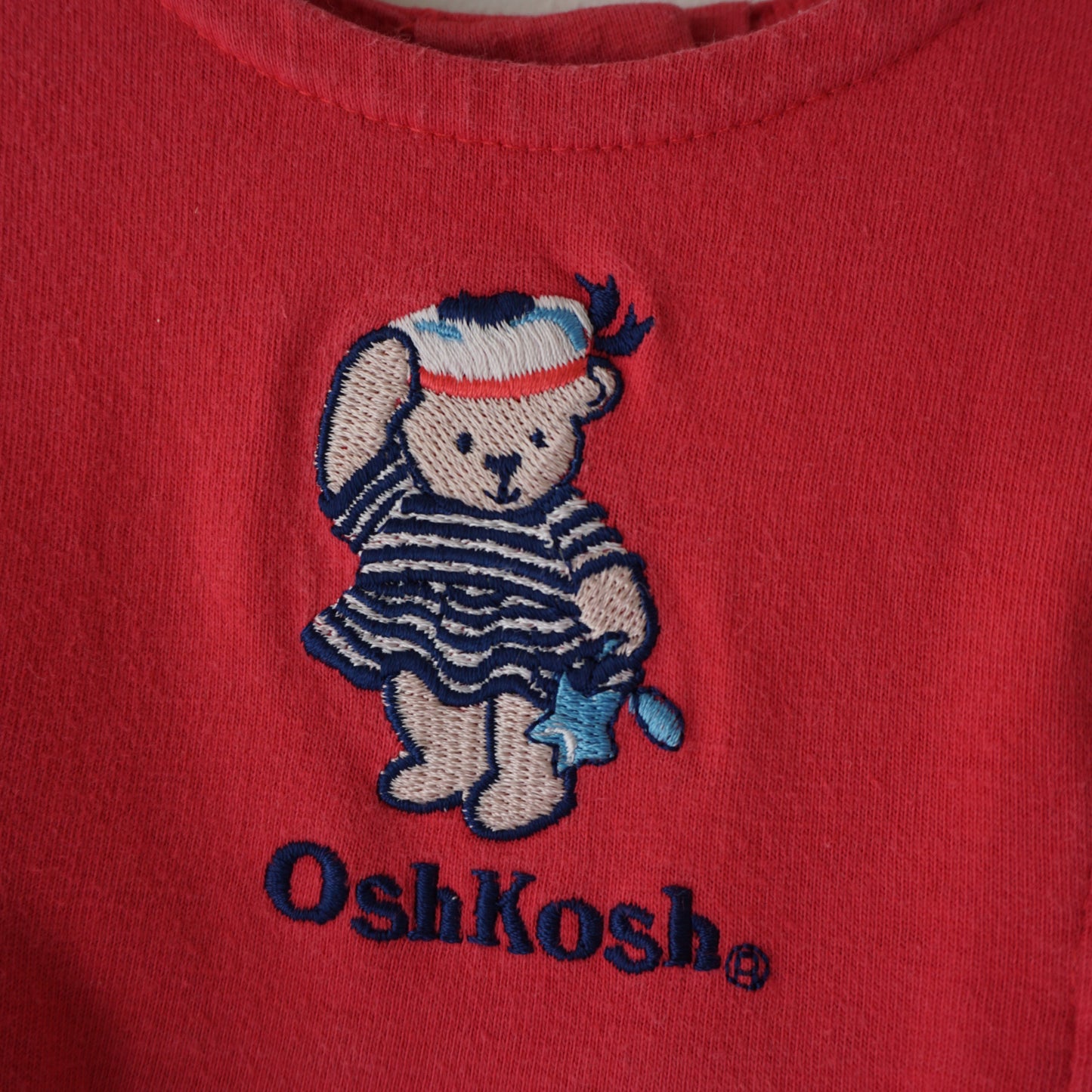 Vintage OshKosh Sailor Bear Tie Side Dress (12M)