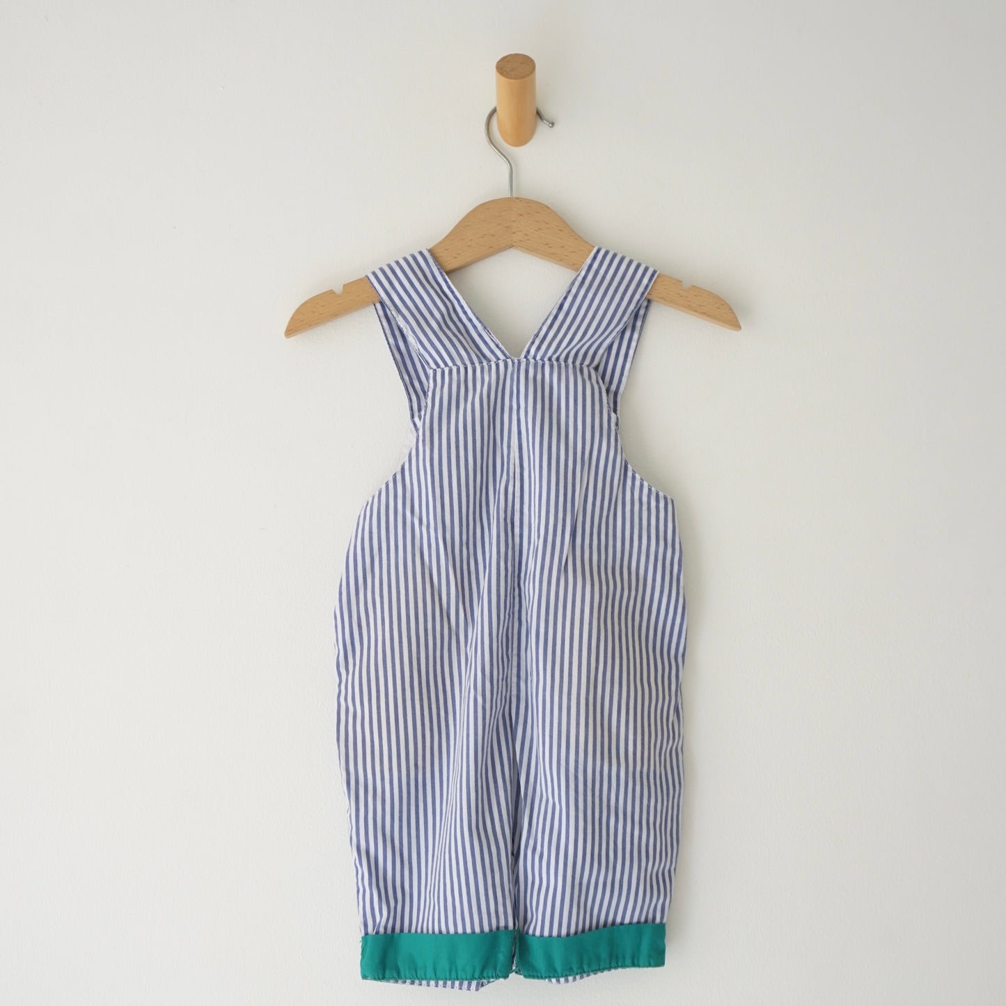 Vintage Bear Stripe Overalls (6/9M)