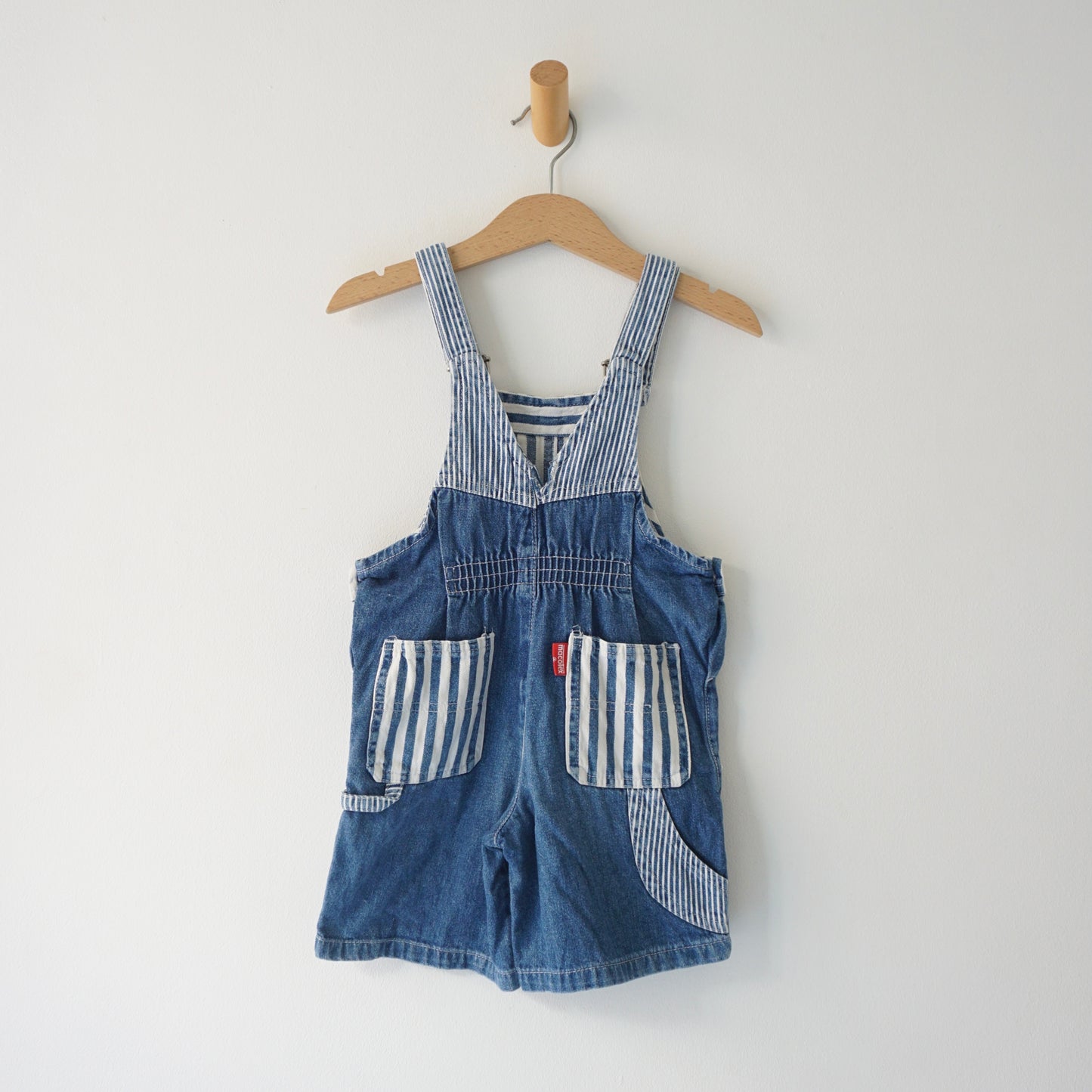 Vintage Multi-Strip Denim Shortalls (2T)