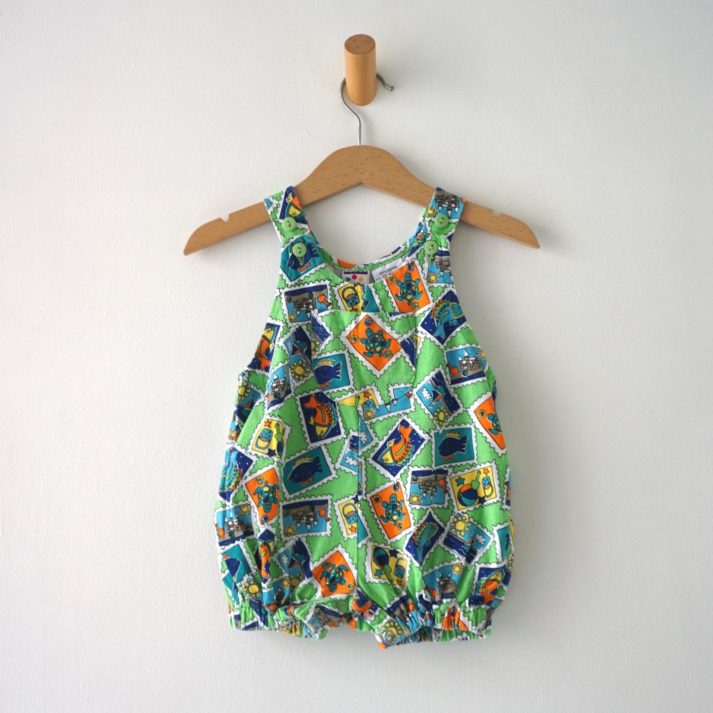 Vintage Beach Bubble Romper (12M)