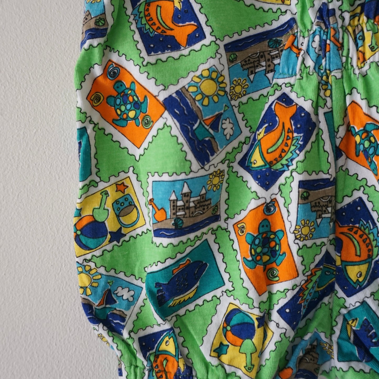 Vintage Beach Bubble Romper (12M)