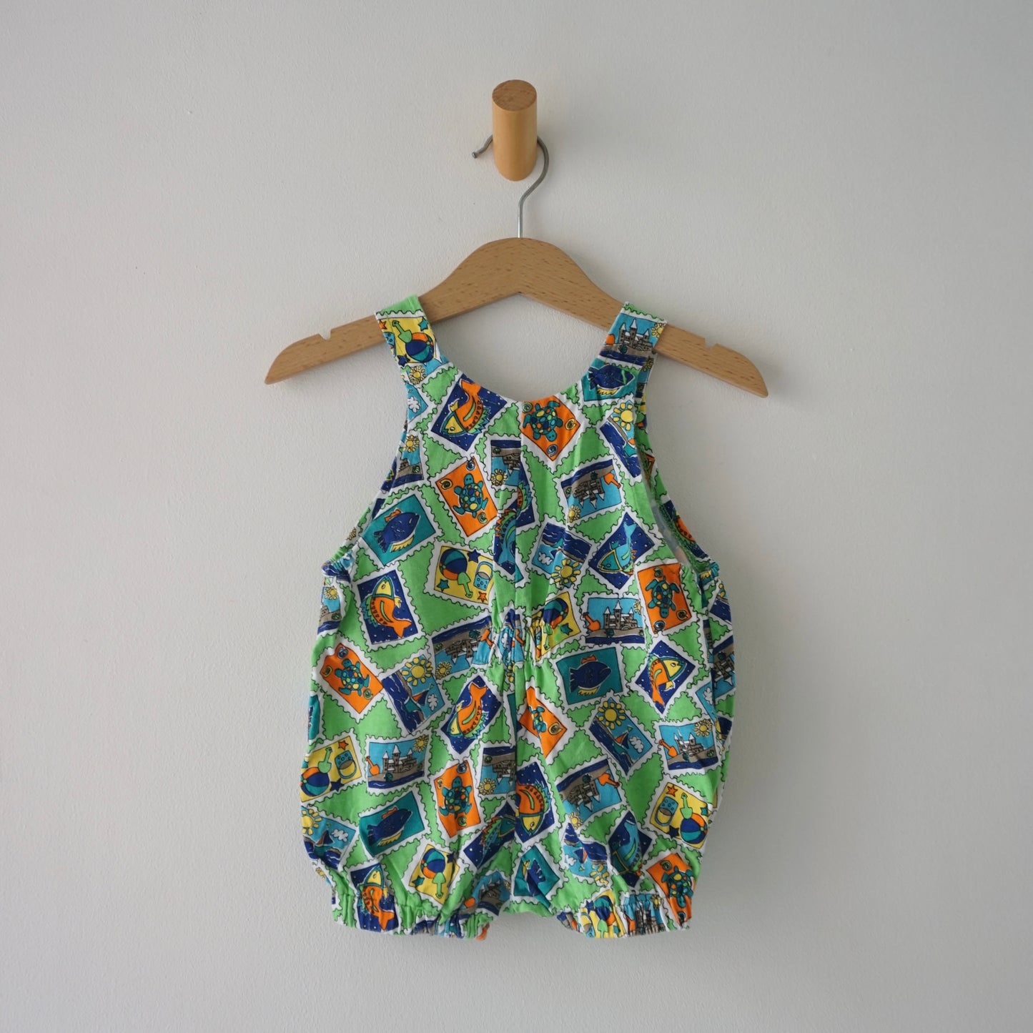 Vintage Beach Bubble Romper (12M)