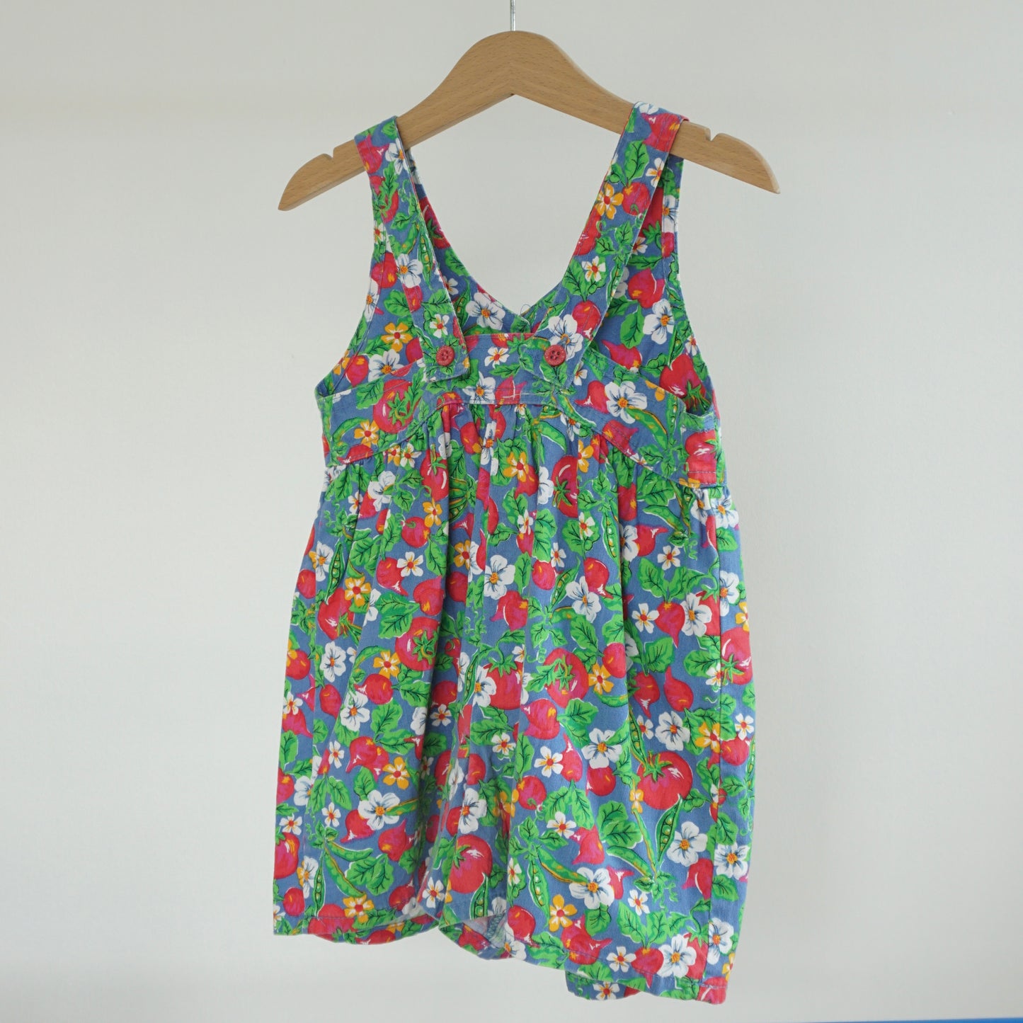 Vintage OshKosh Garden Button Up Romper (3T)