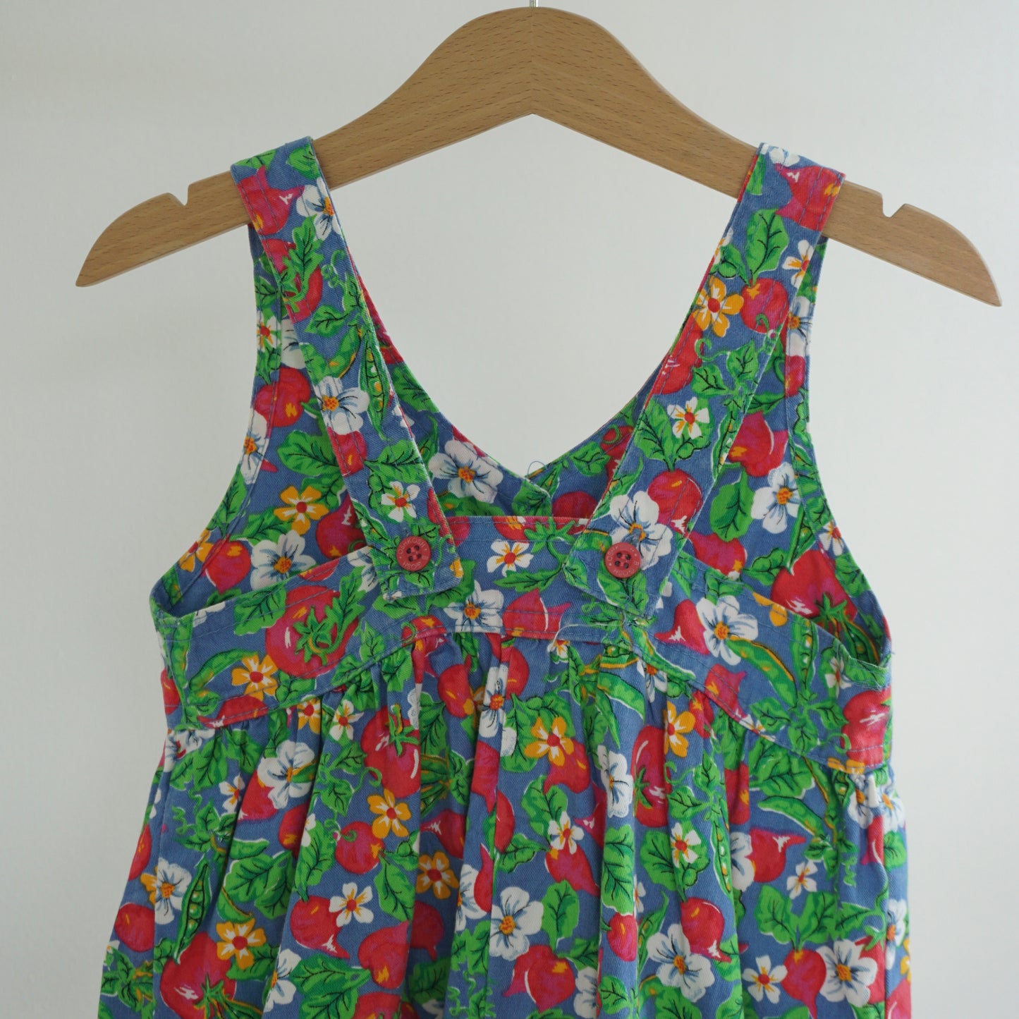 Vintage OshKosh Garden Button Up Romper (3T)