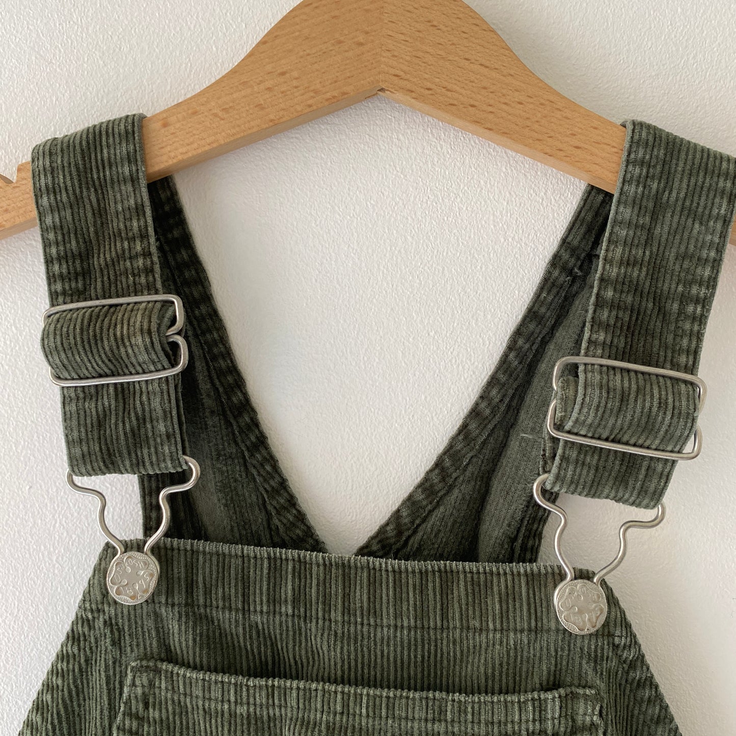 Retro OshKosh Moss Green Cord Overalls (4T)