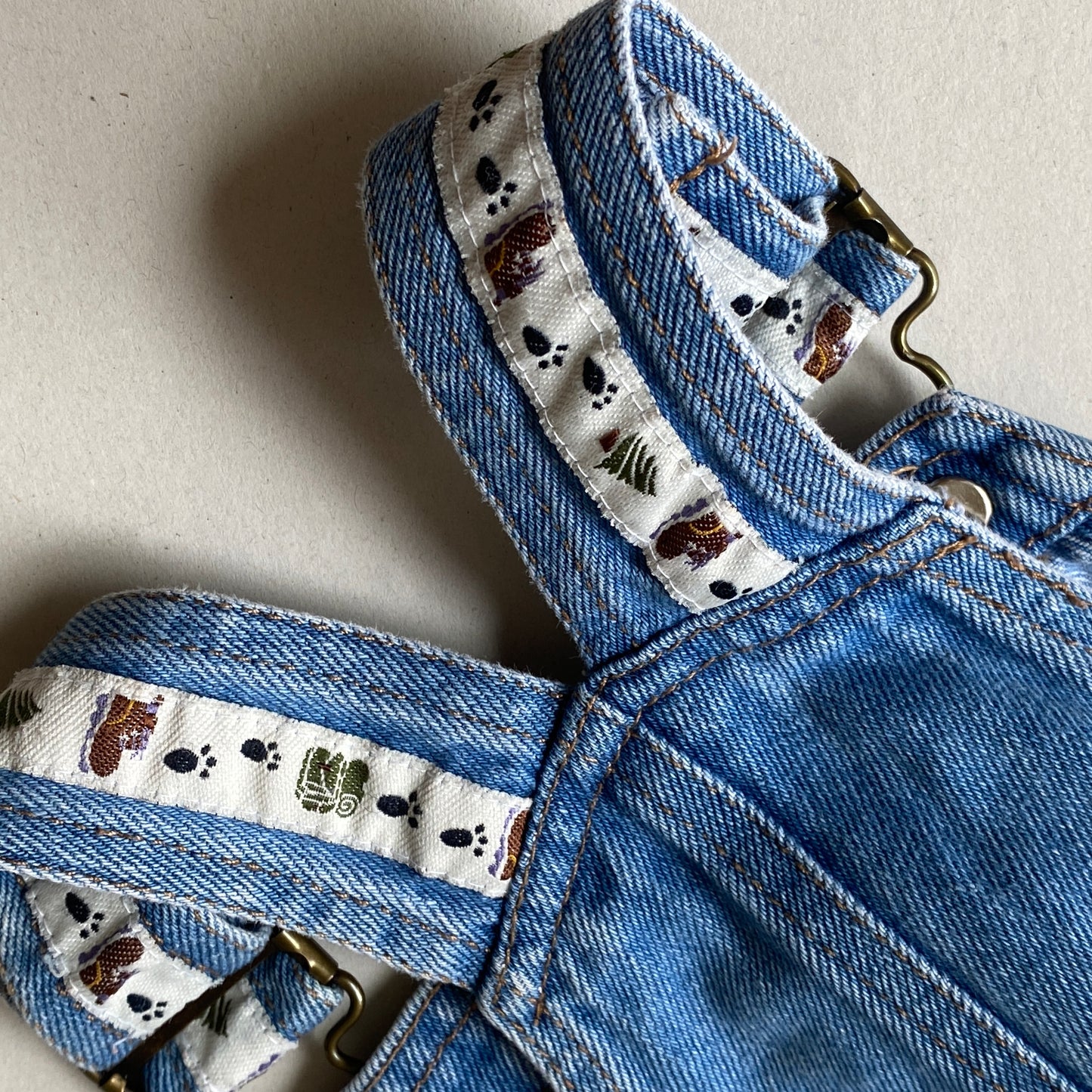 Vintage Denim Trail Overalls (6/9M)