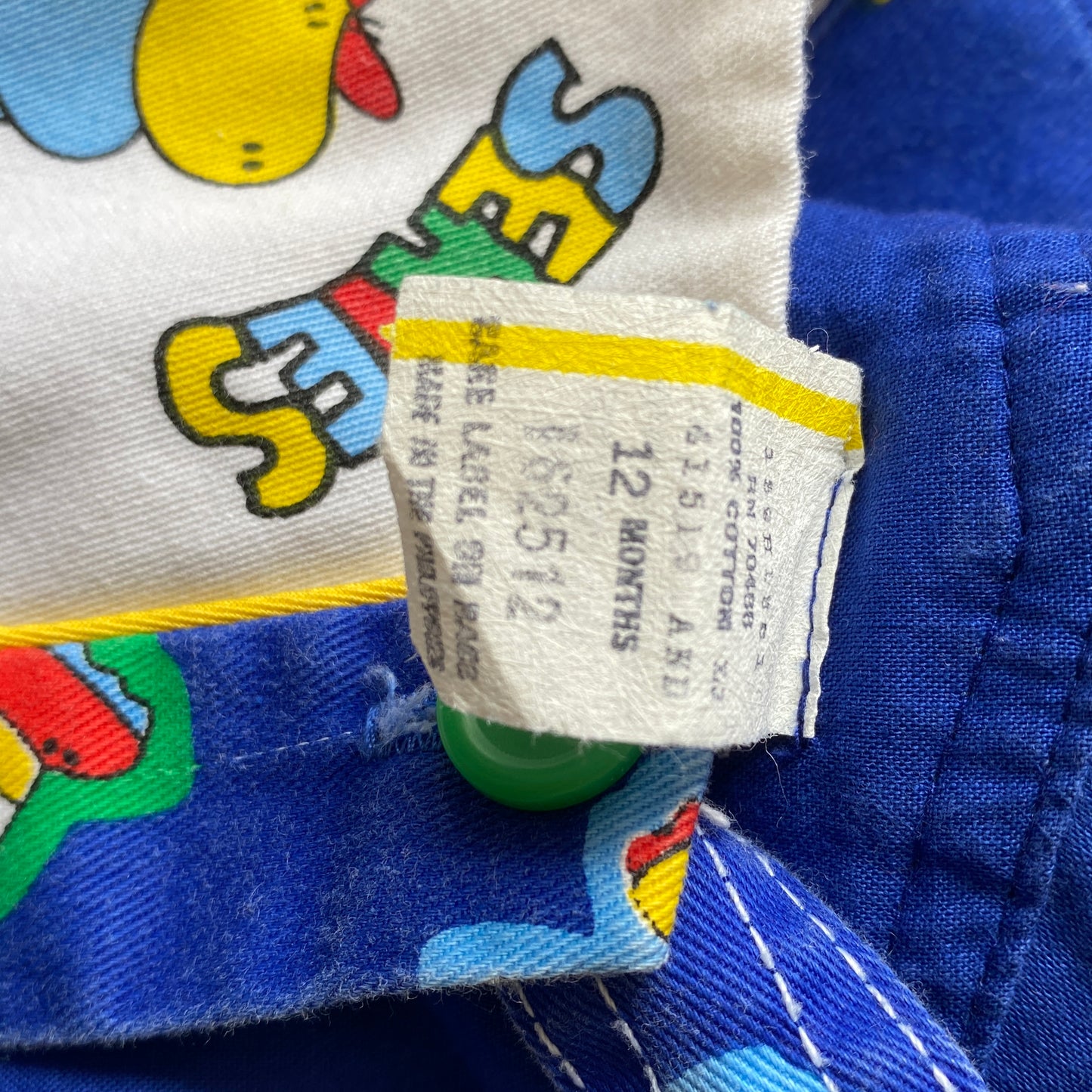 Vintage Dino Overalls (12M)