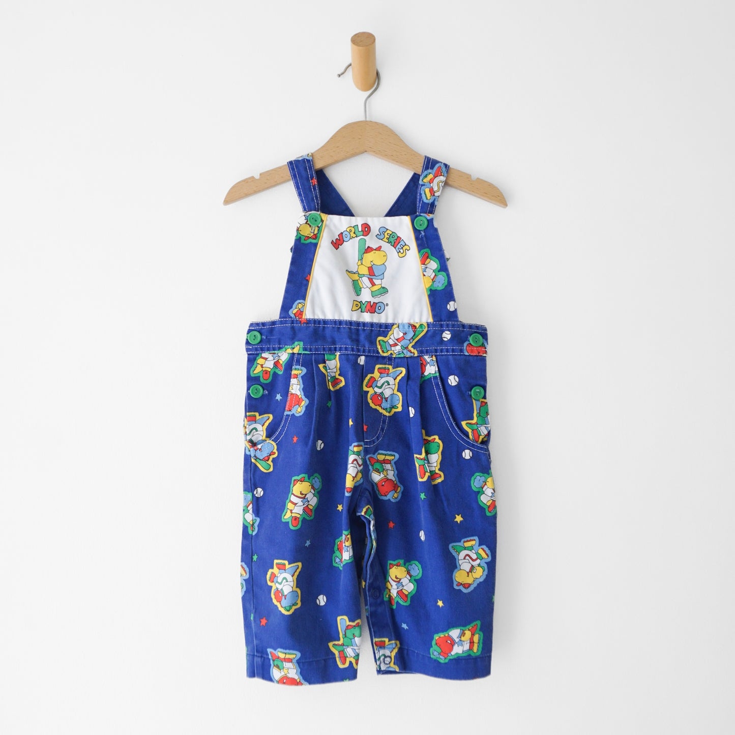 Vintage Dino Overalls (12M)