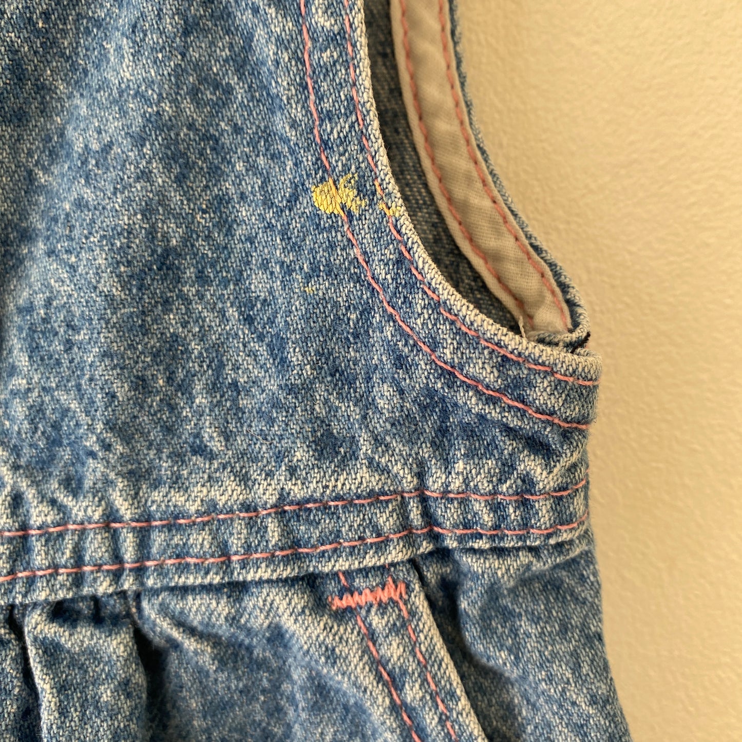 Vintage Lee Girls Medium Wash Denim Dress (12M)