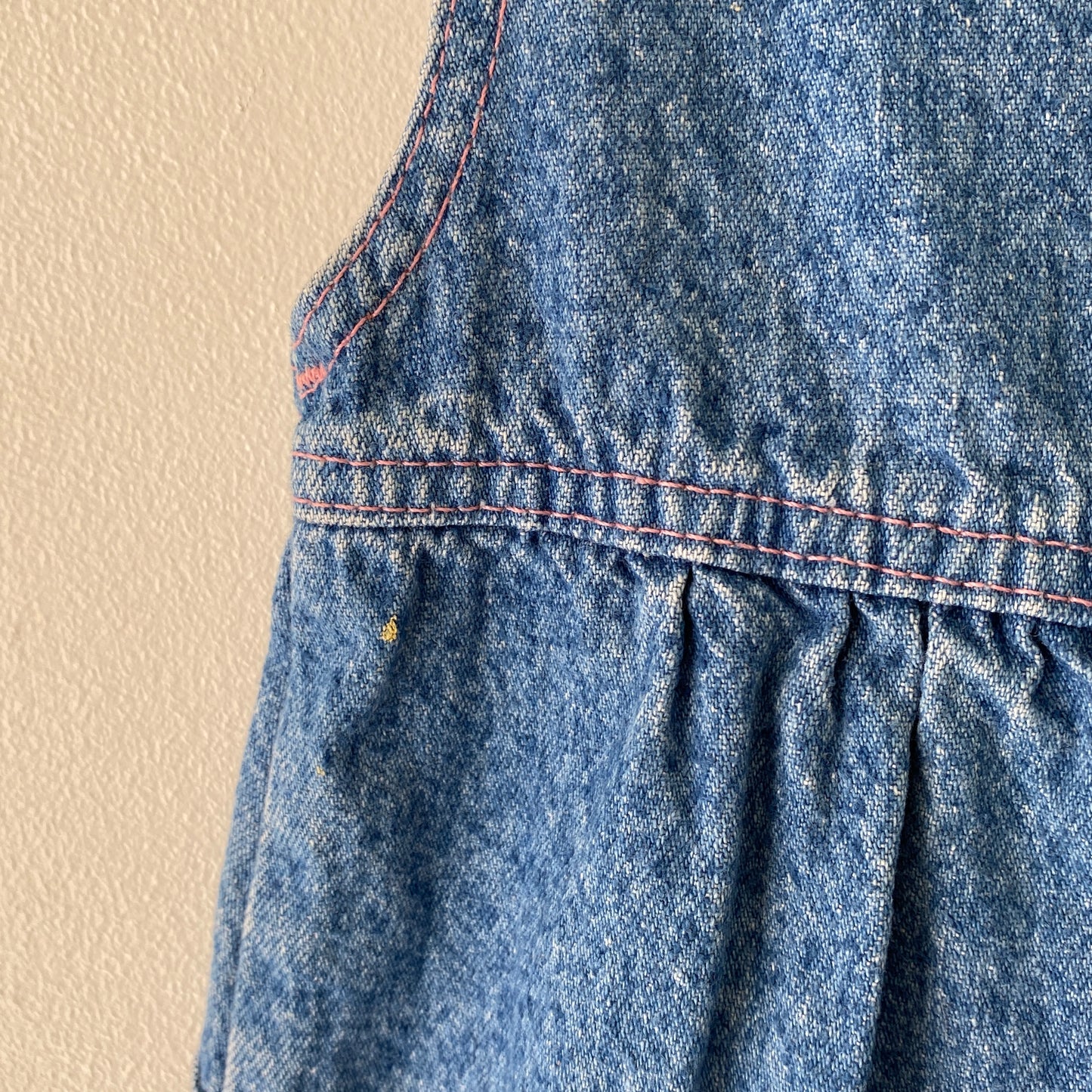 Vintage Lee Girls Medium Wash Denim Dress (12M)