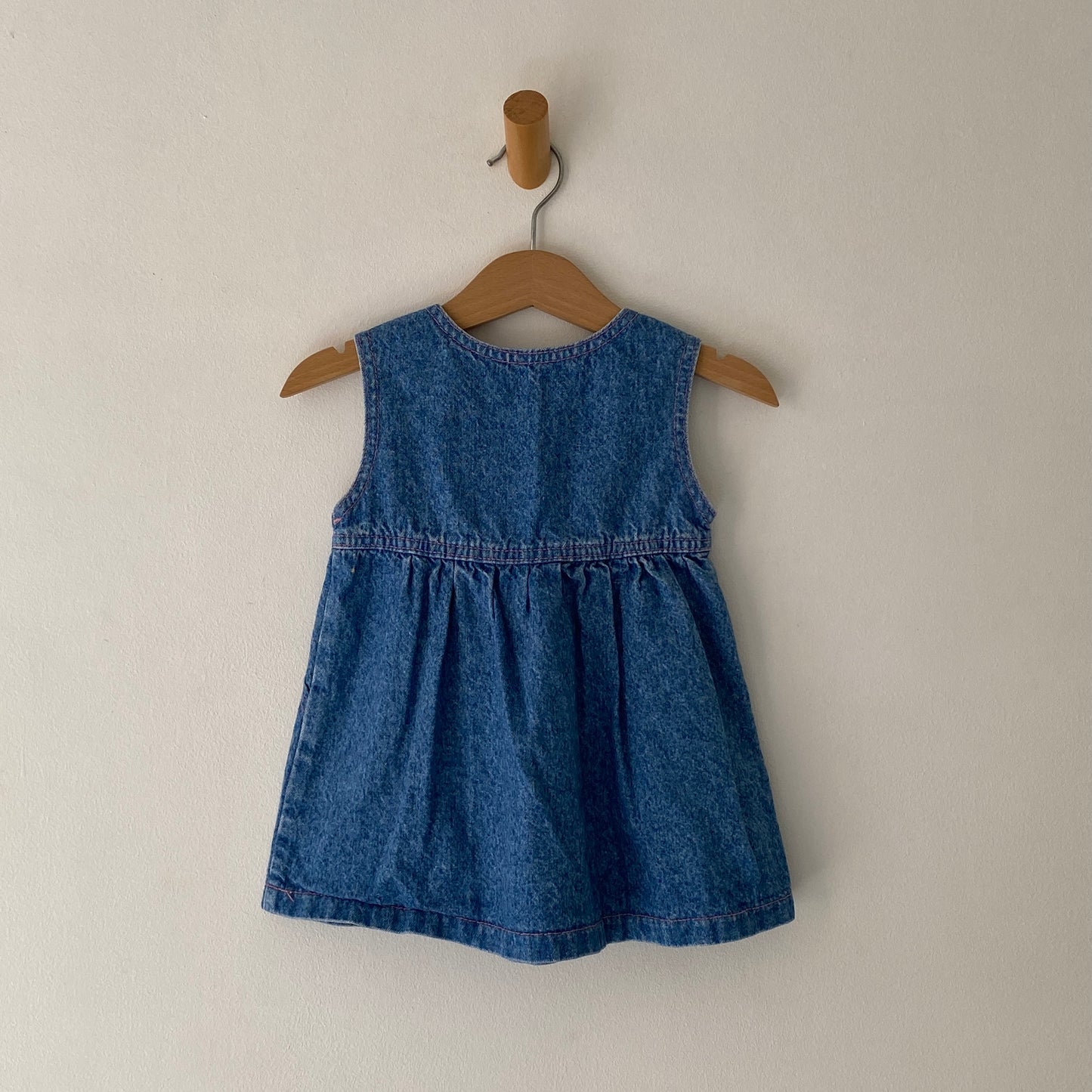 Vintage Lee Girls Medium Wash Denim Dress (12M)