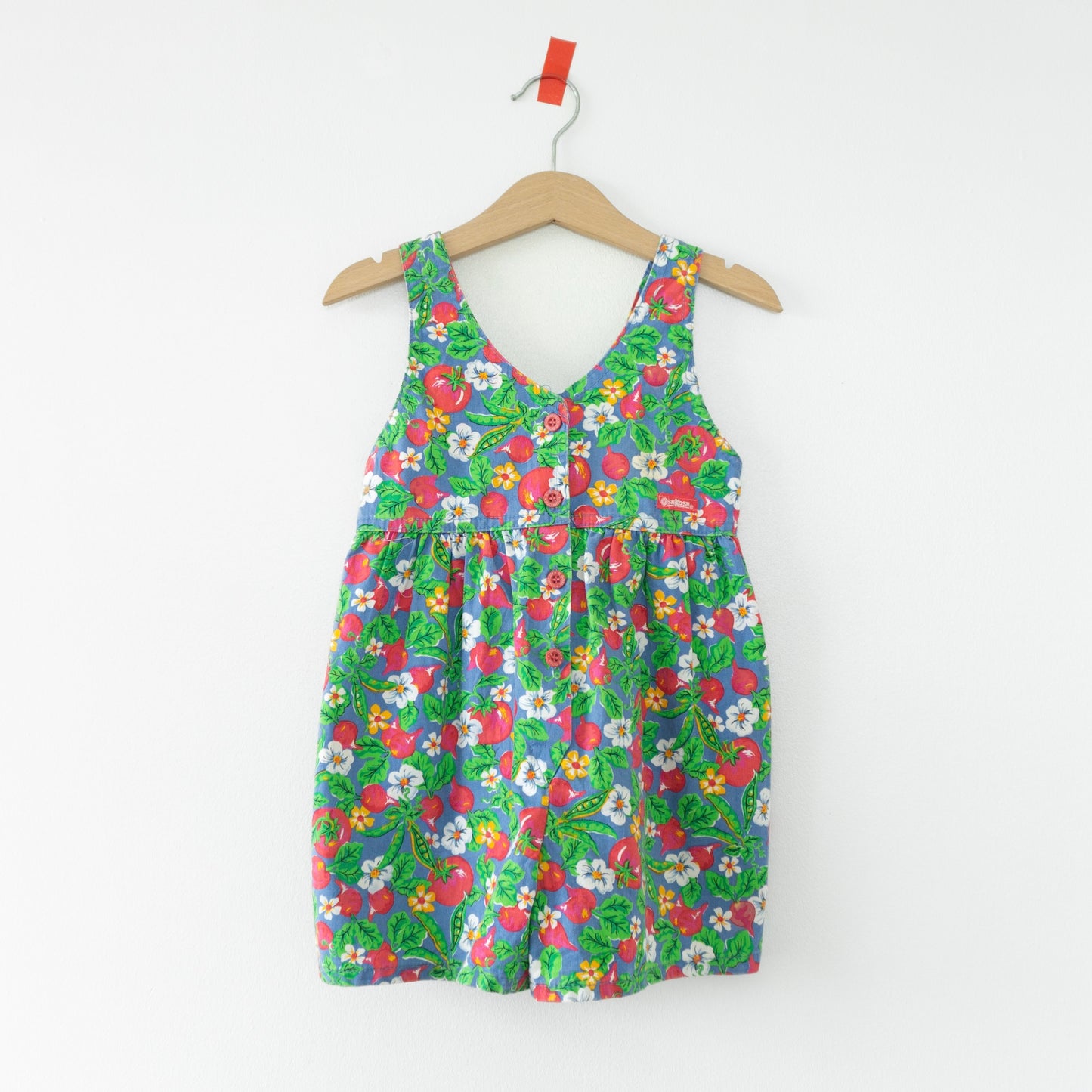 Vintage OshKosh Garden Button Up Romper (3T)