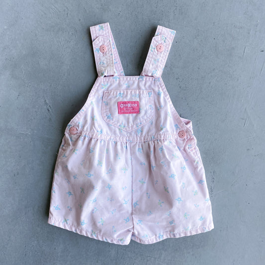 Vintage OshKosh Bow-Back Pink Shortalls (3T)
