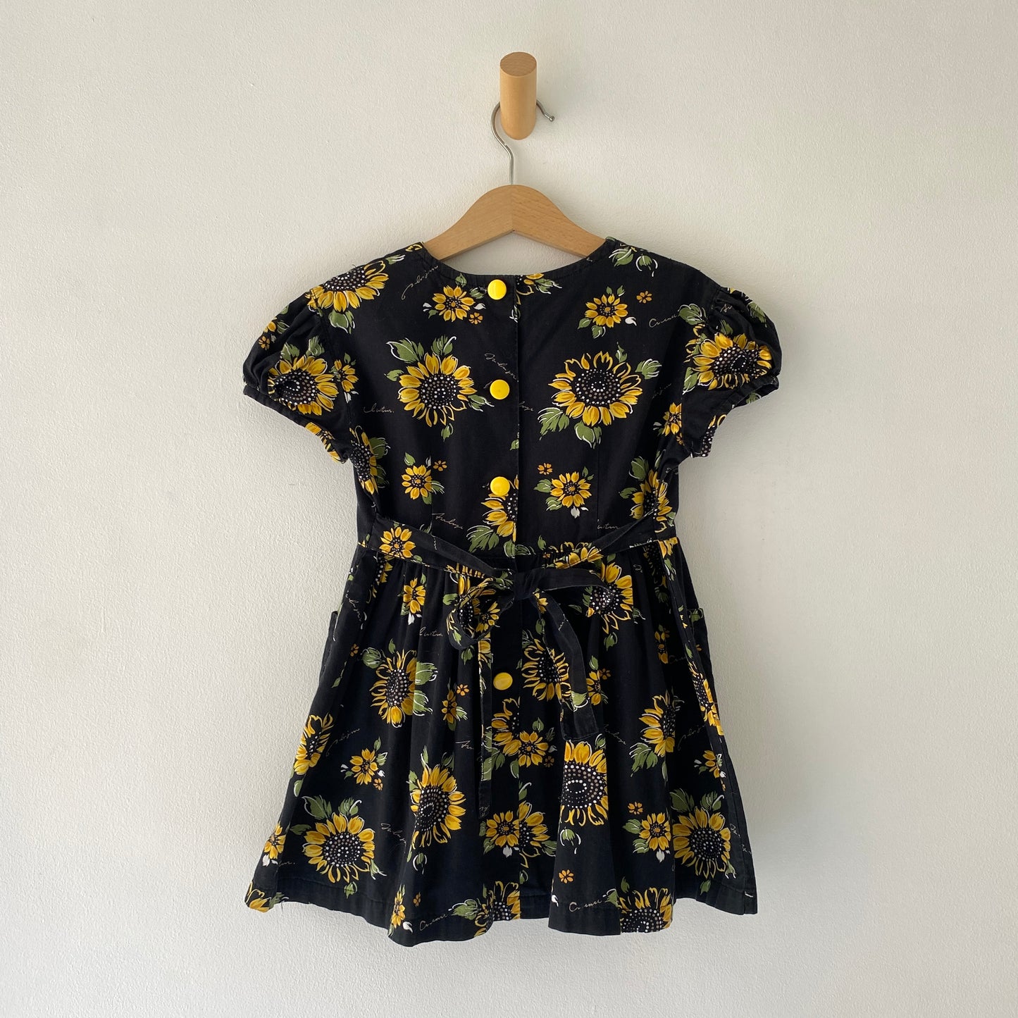 Black Sunflower Tie-Back Dress (2/3Y)