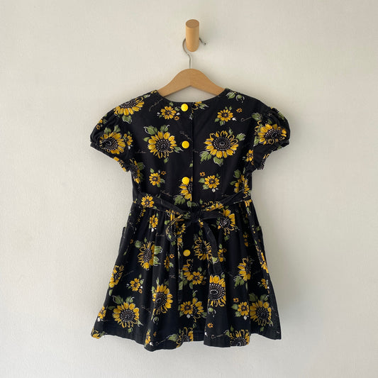 Black Sunflower Tie-Back Dress (2/3Y)