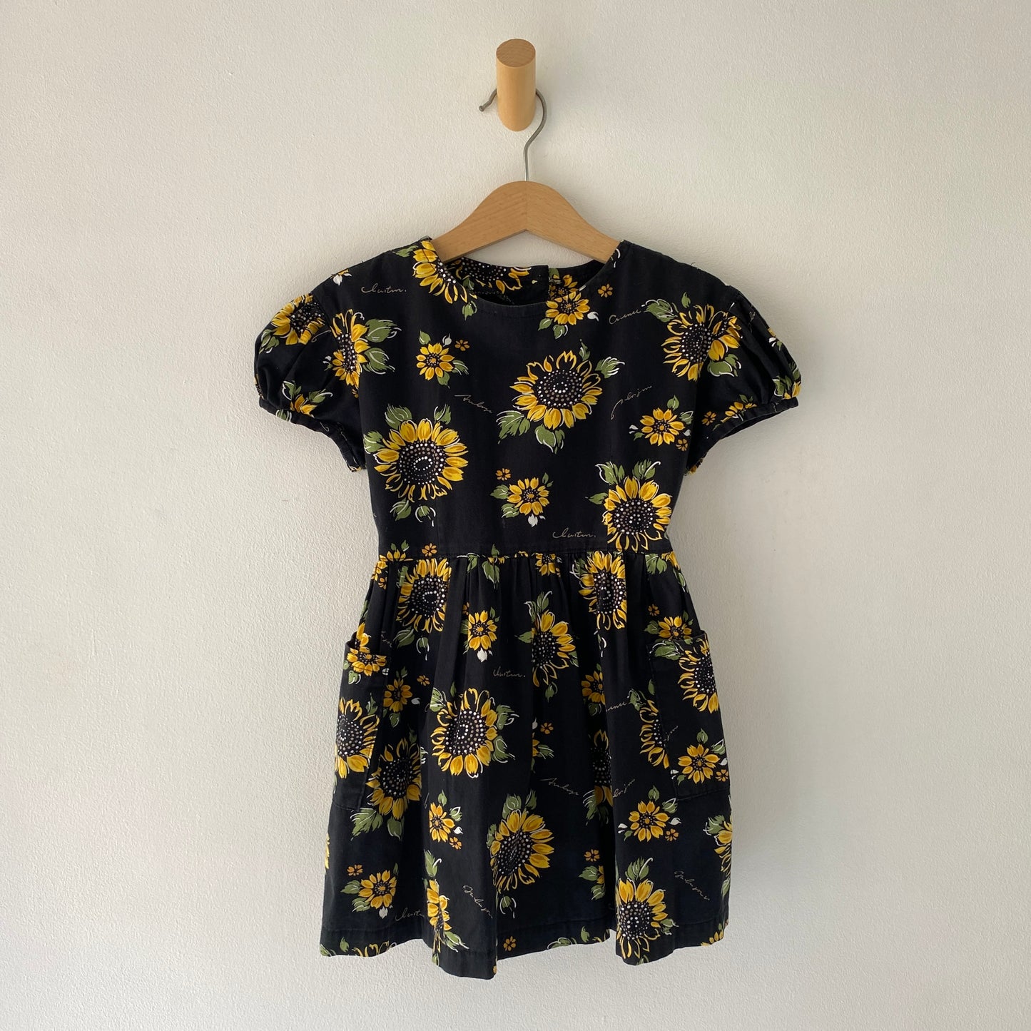 Black Sunflower Tie-Back Dress (2/3Y)
