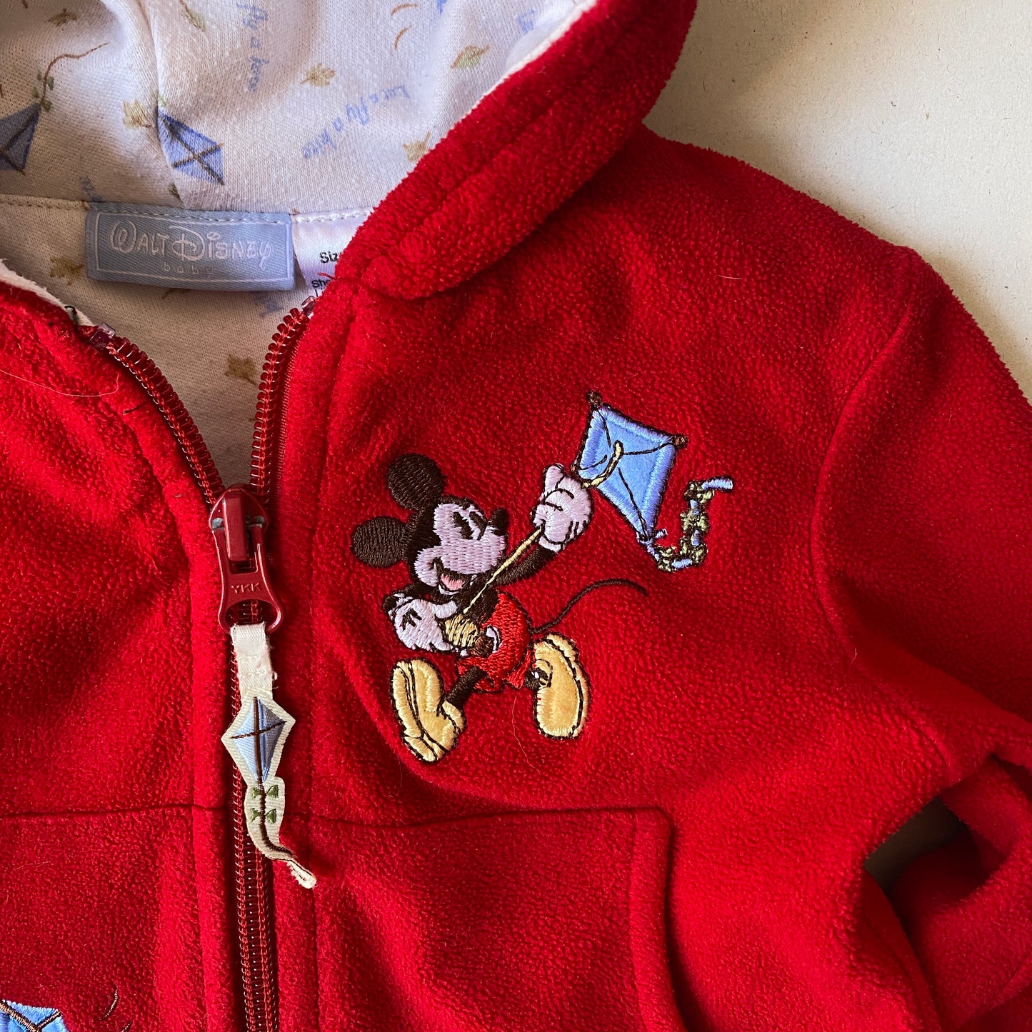 Mickey Mouse Red Fleece Hoddie Jacket (3M)