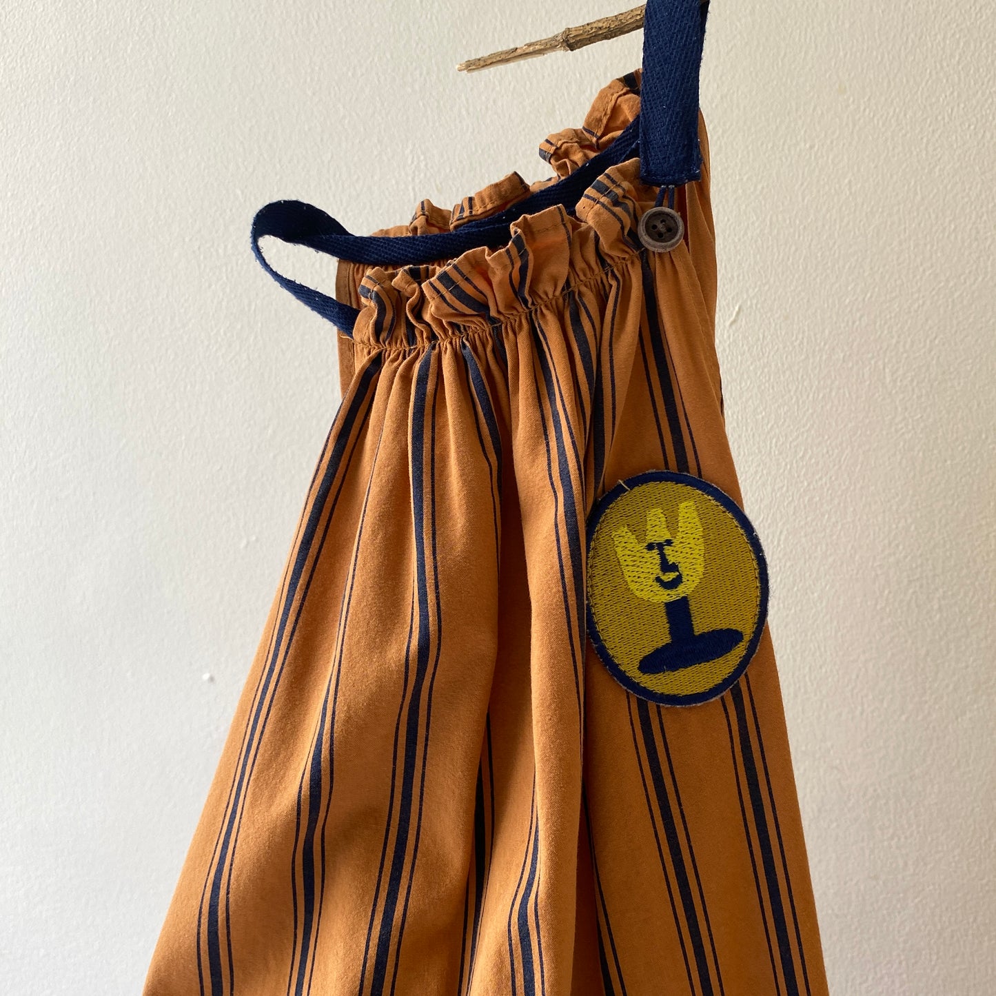 Copper Brown Halter Neck Stripe Dress (12/18M)