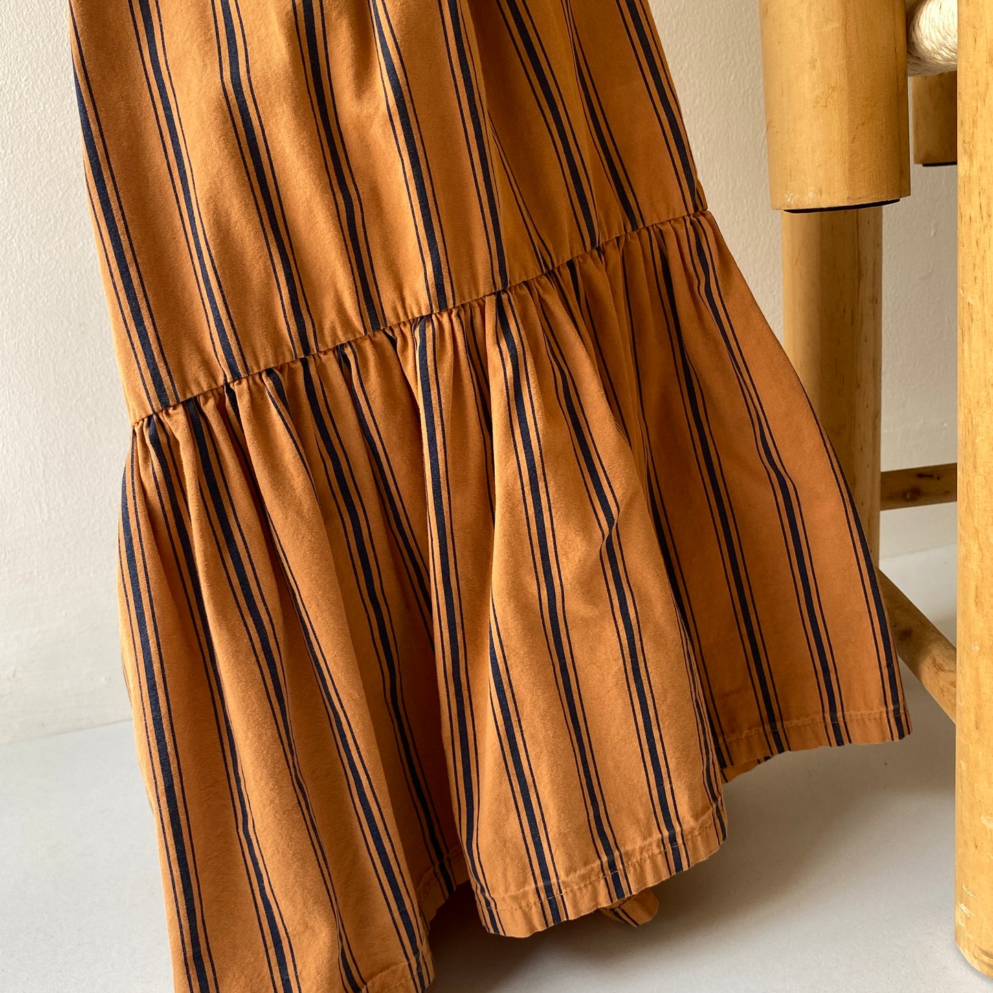 Copper Brown Halter Neck Stripe Dress (12/18M)