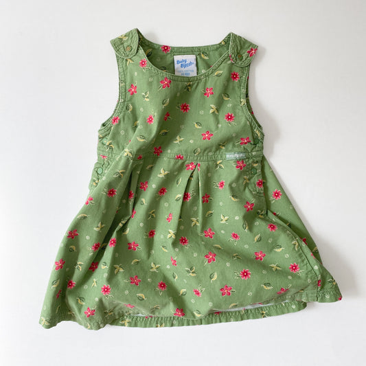 OshKosh Green Floral Cord Dress (24M)
