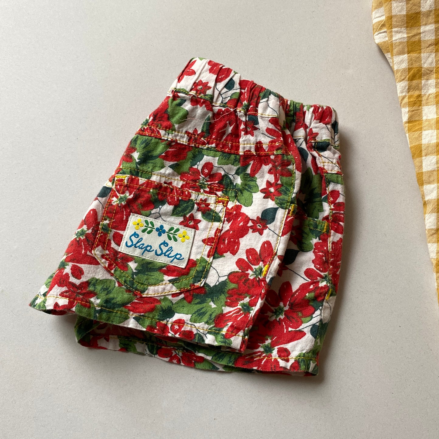 Red Floral Shorts (2T)