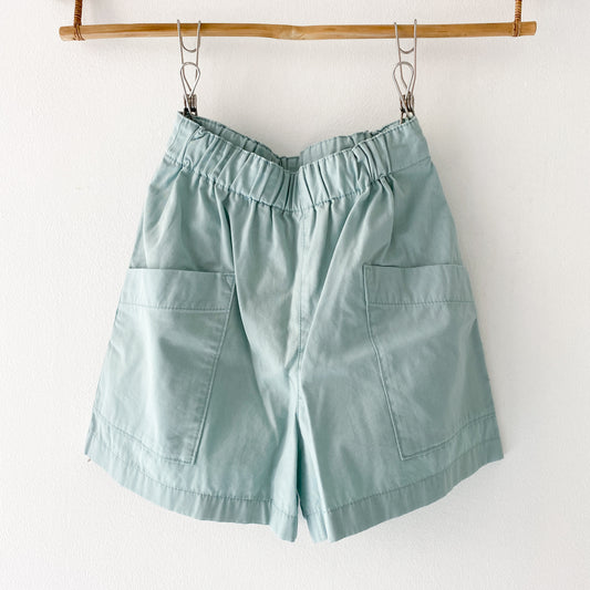 Mint Blue High-Waist Shorts (4/5Y)