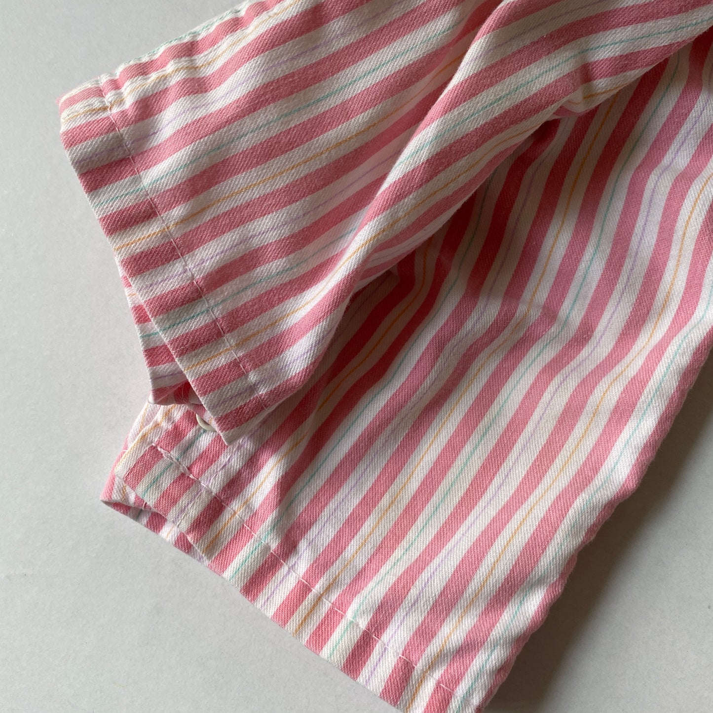 Vintage OshKosh Pastel Pink Stripe Overalls (3/6M)