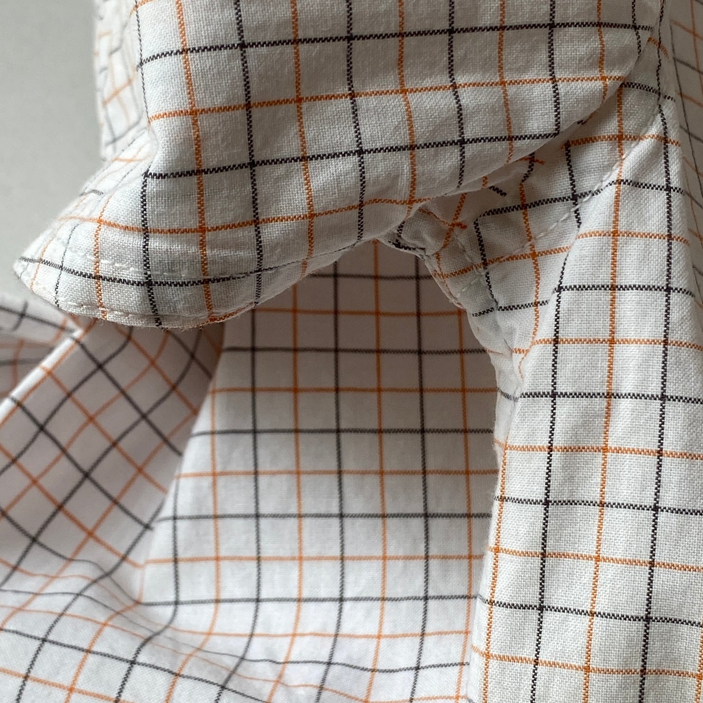 Orange Black Checks Button-Up Shirt (18/24M)