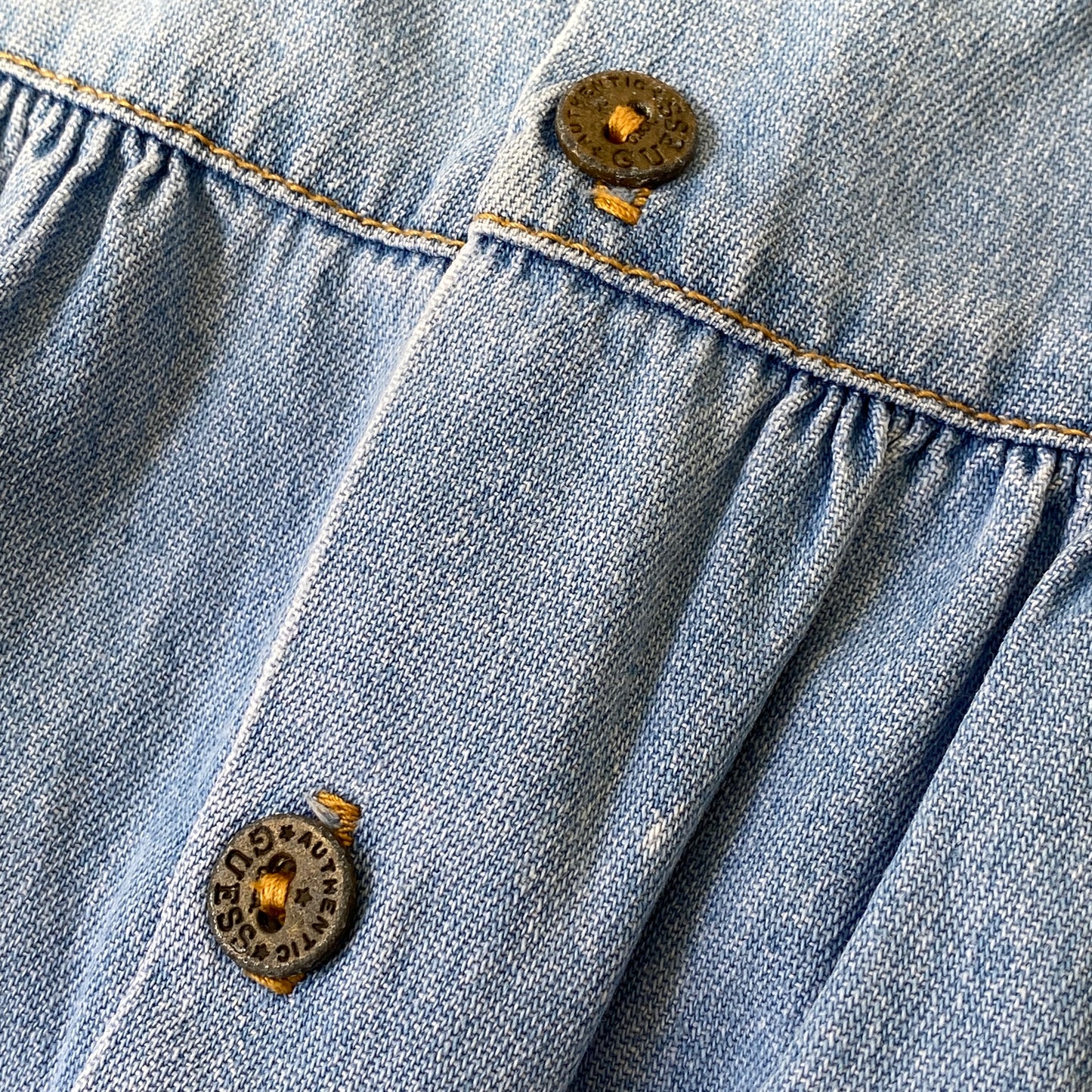 Vintage Guess Button-Back Light Wash Bubble (18M)