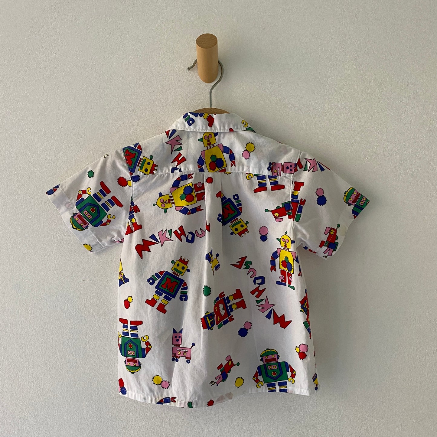 Multi-Colored Robot Button-Up Shirt (24M)