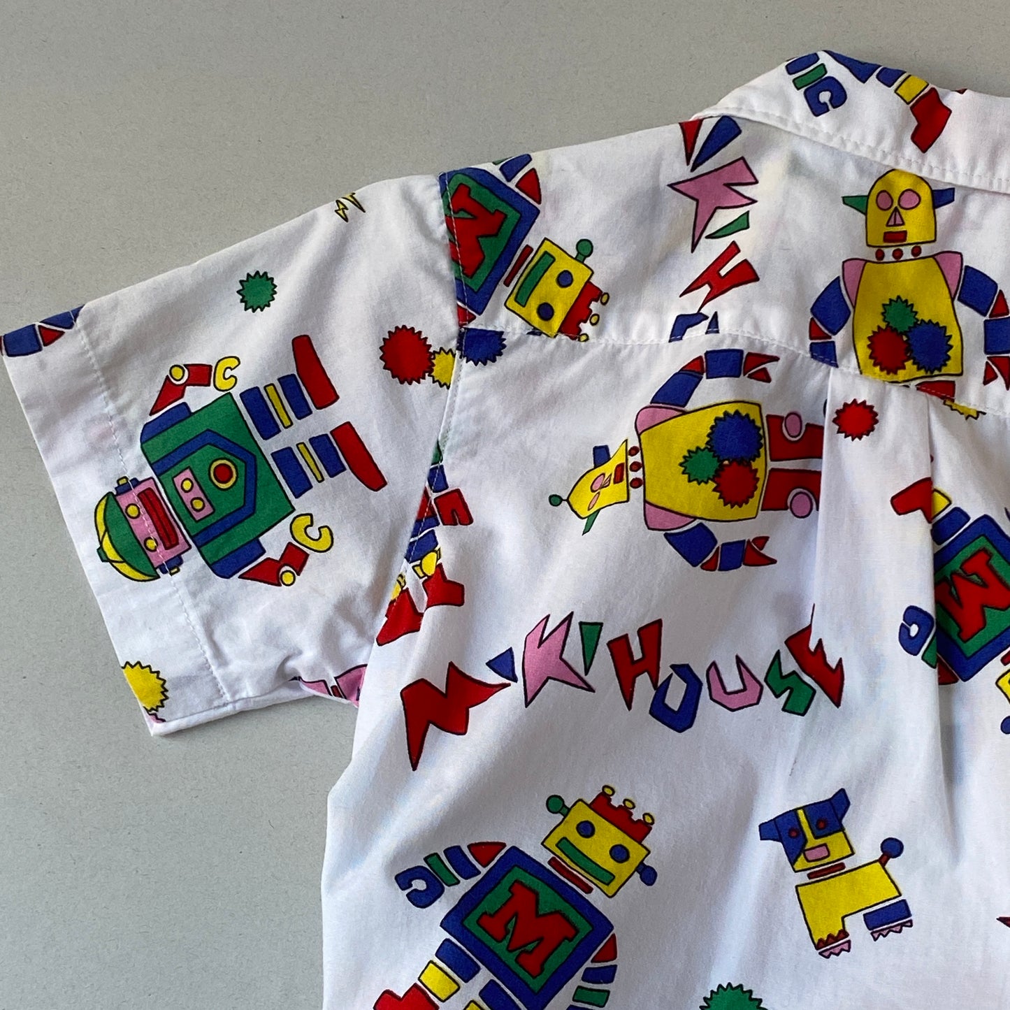 Multi-Colored Robot Button-Up Shirt (24M)