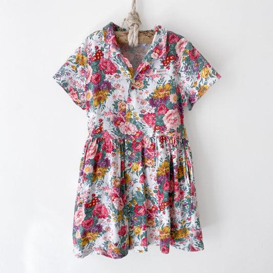 Vintage Guess Floral Collared Dress (6Y)