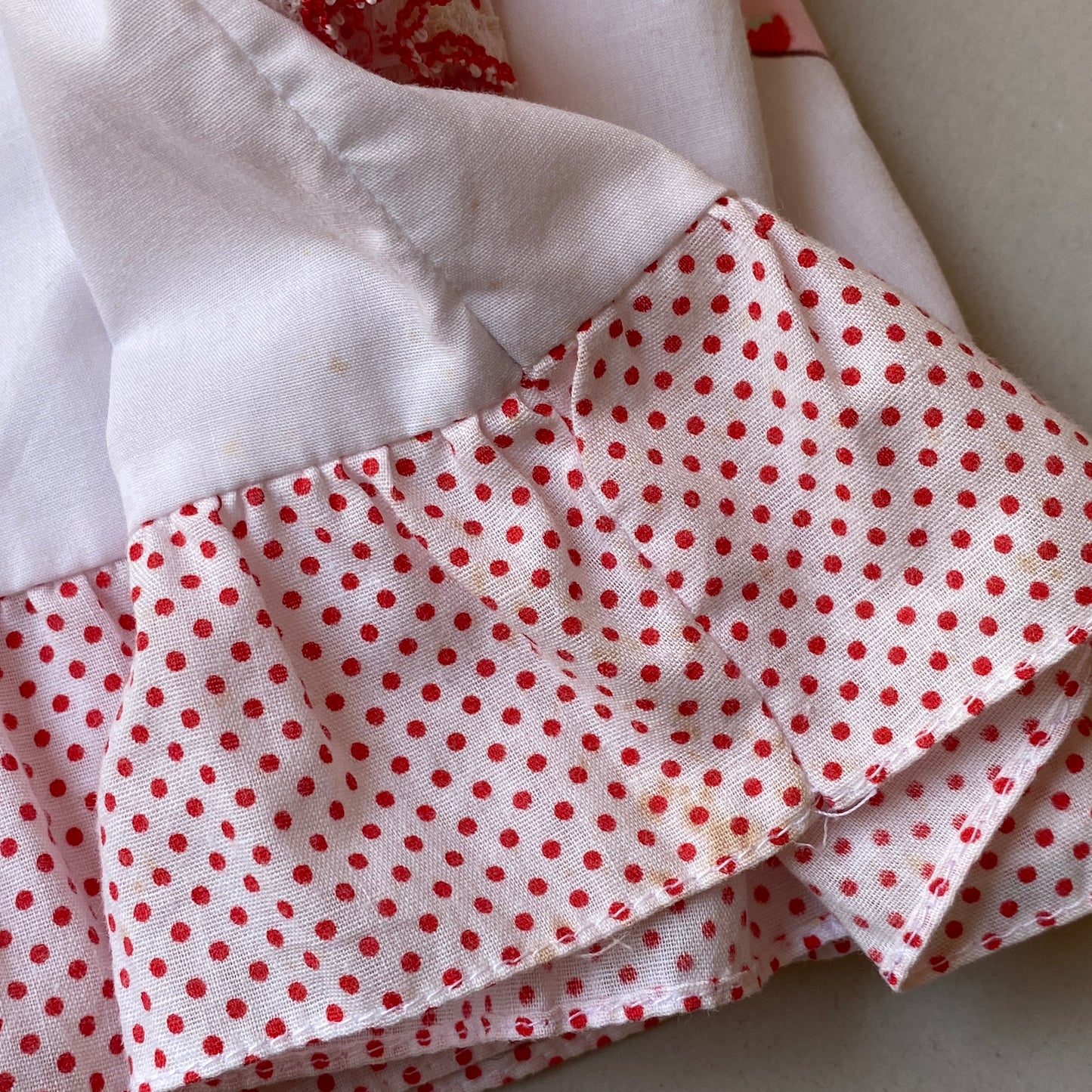 Vintage Strawberry Shortcake Collared Polka Dress (12M)