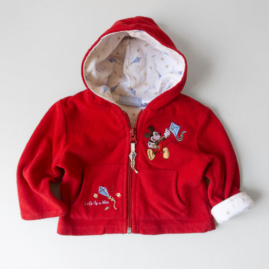Mickey Mouse Red Fleece Hoddie Jacket (3M)