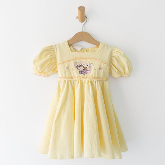Strawberry Shortcake Pastel Yellow Tie-Back Dress (2T)