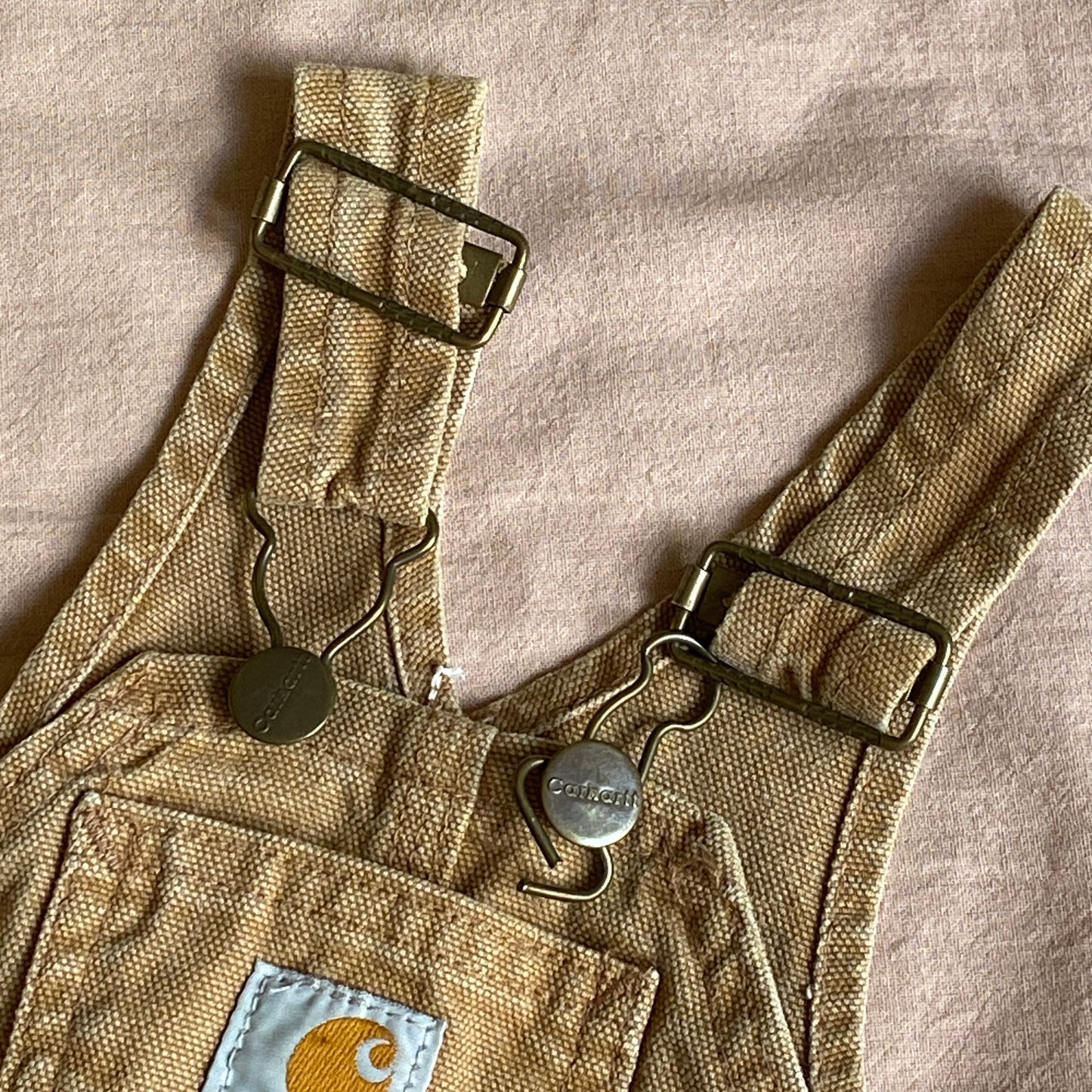 *FLAWED* Carhartt Sand Canvas Overalls (12M)