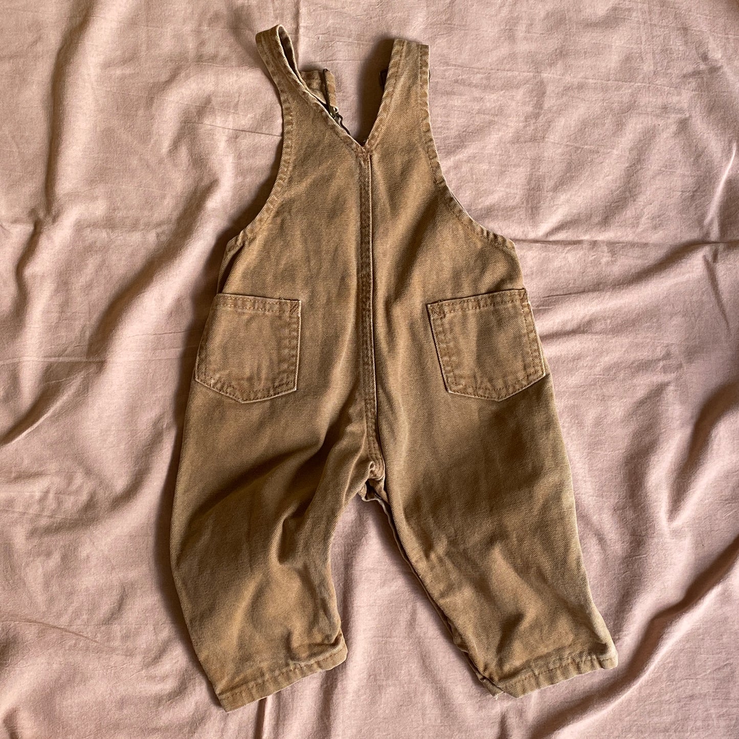 *FLAWED* Carhartt Sand Canvas Overalls (12M)