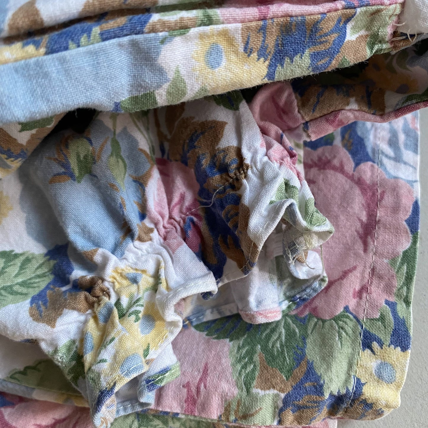 Vintage Floral Puff Sleeve Dress (4Y-5Y)